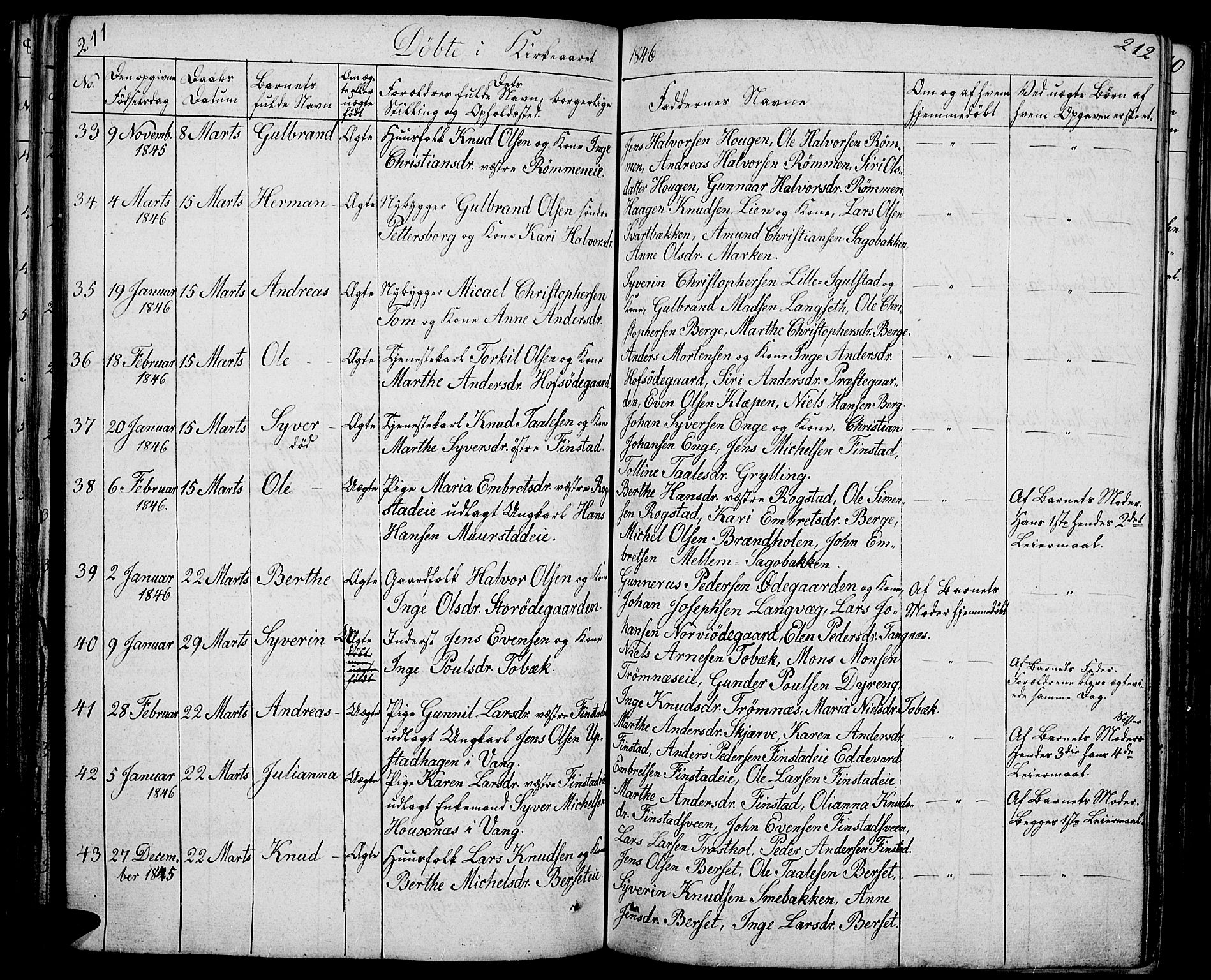 Løten prestekontor, AV/SAH-PREST-022/L/La/L0002: Parish register (copy) no. 2, 1832-1850, p. 211-212