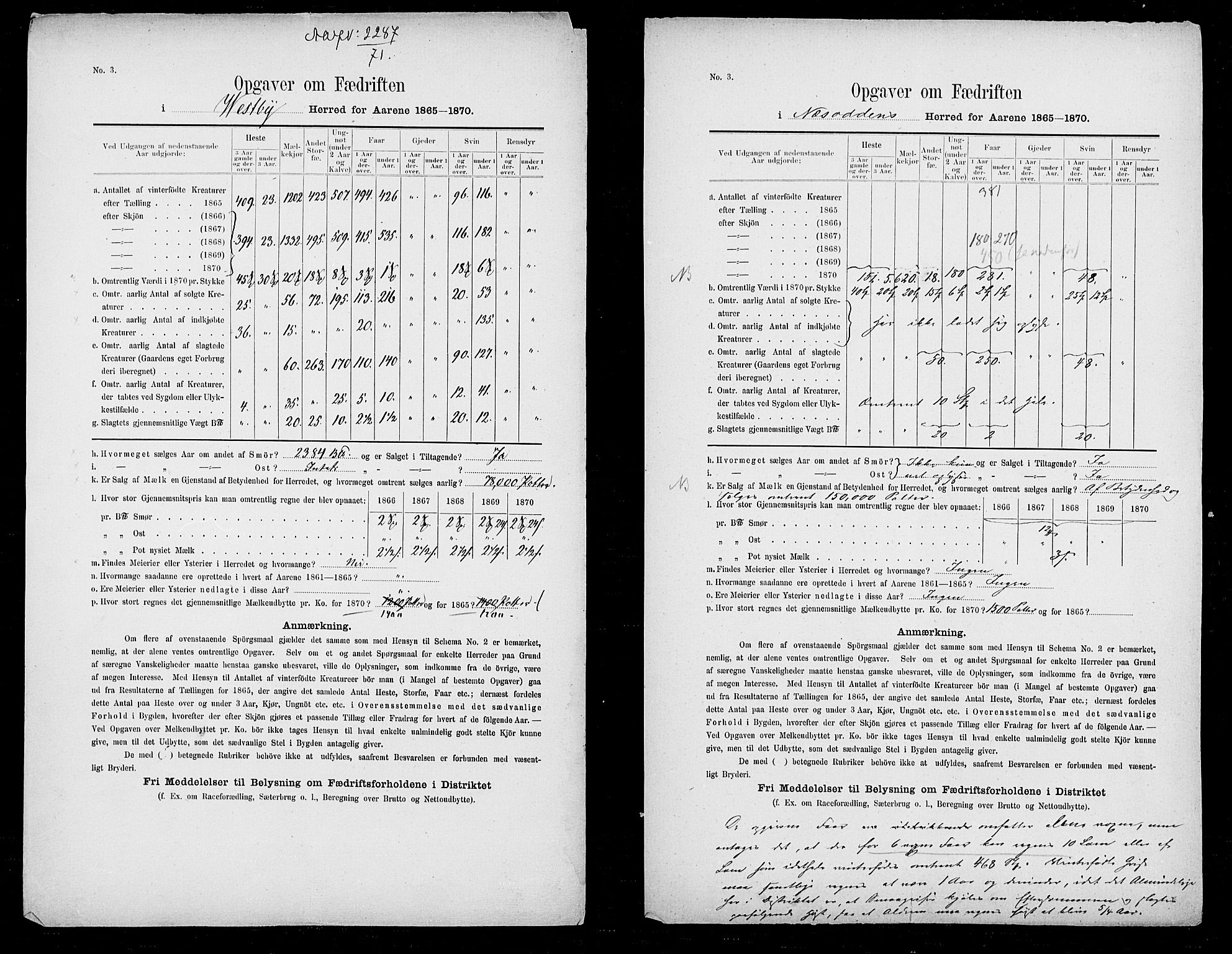 Statistisk sentralbyrå, Næringsøkonomiske emner, Generelt - Amtmennenes femårsberetninger, AV/RA-S-2233/F/Fa/L0022: --, 1865-1870, p. 8