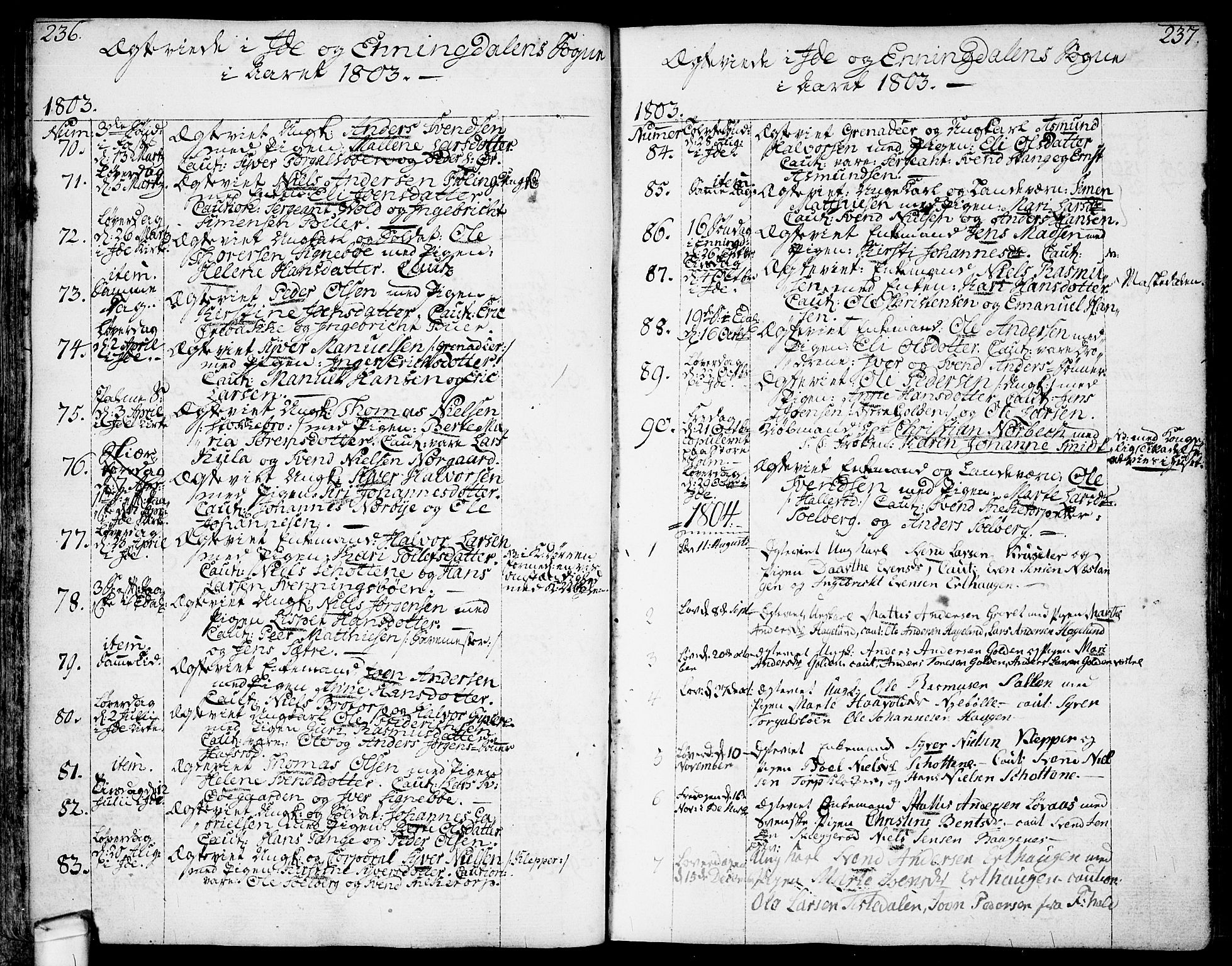 Idd prestekontor Kirkebøker, AV/SAO-A-10911/F/Fc/L0001: Parish register (official) no. III 1, 1770-1814, p. 236-237