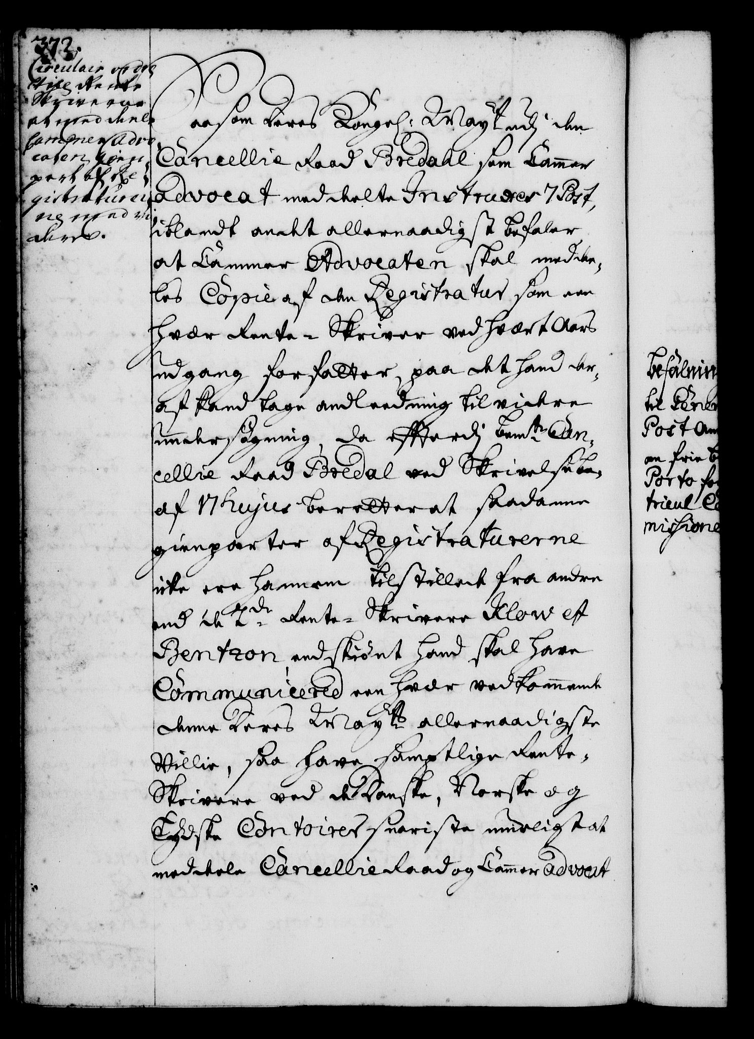 Rentekammeret, Kammerkanselliet, RA/EA-3111/G/Gg/Gga/L0001: Norsk ekspedisjonsprotokoll med register (merket RK 53.1), 1720-1723, p. 372