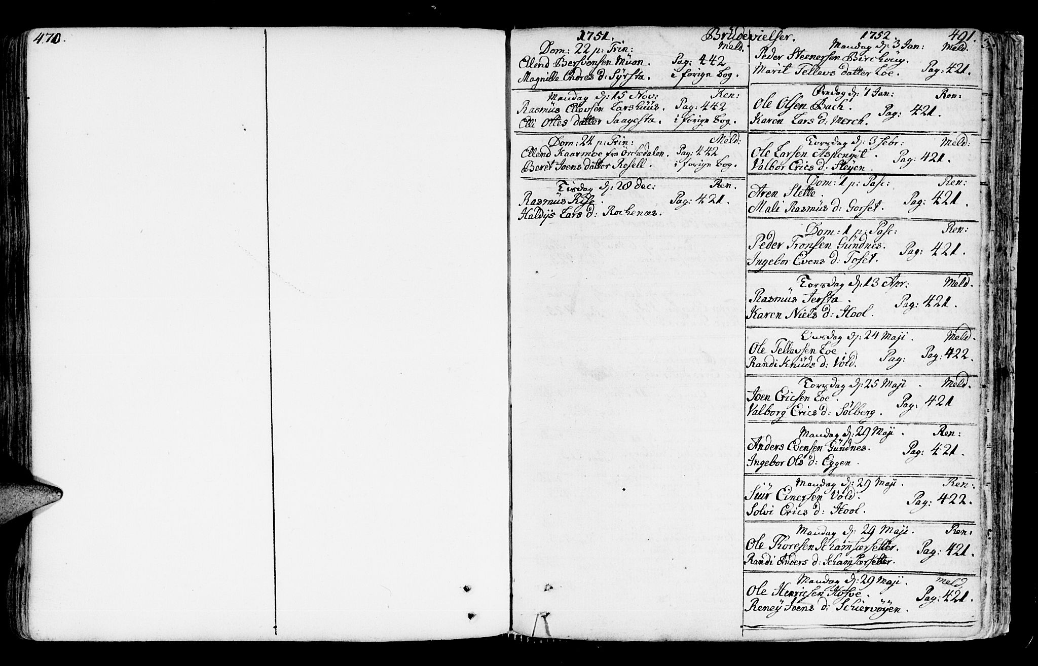 Ministerialprotokoller, klokkerbøker og fødselsregistre - Sør-Trøndelag, SAT/A-1456/672/L0851: Parish register (official) no. 672A04, 1751-1775, p. 470-491