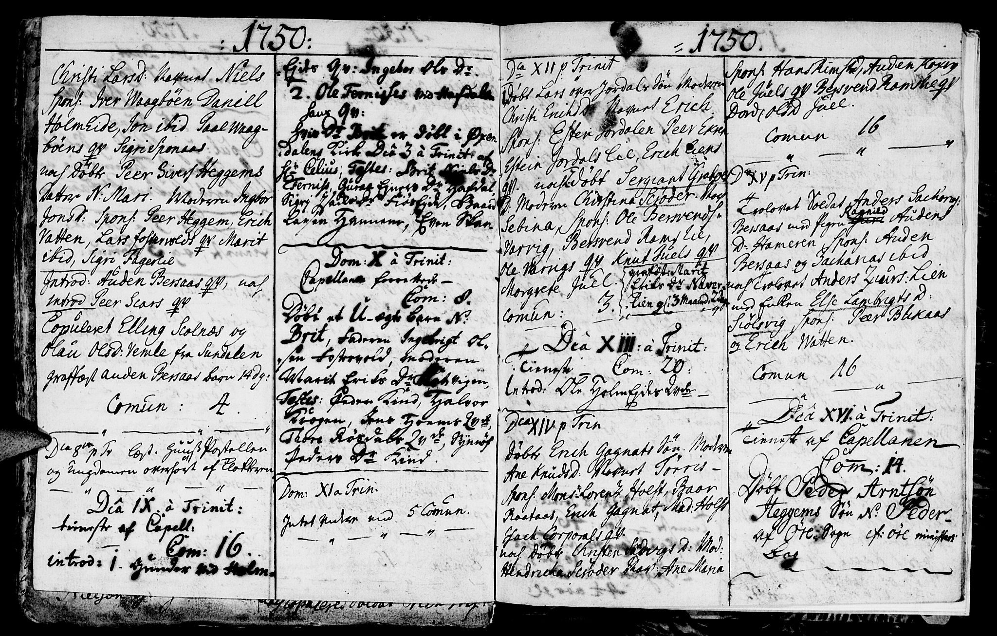 Ministerialprotokoller, klokkerbøker og fødselsregistre - Møre og Romsdal, AV/SAT-A-1454/586/L0978: Parish register (official) no. 586A04, 1732-1751