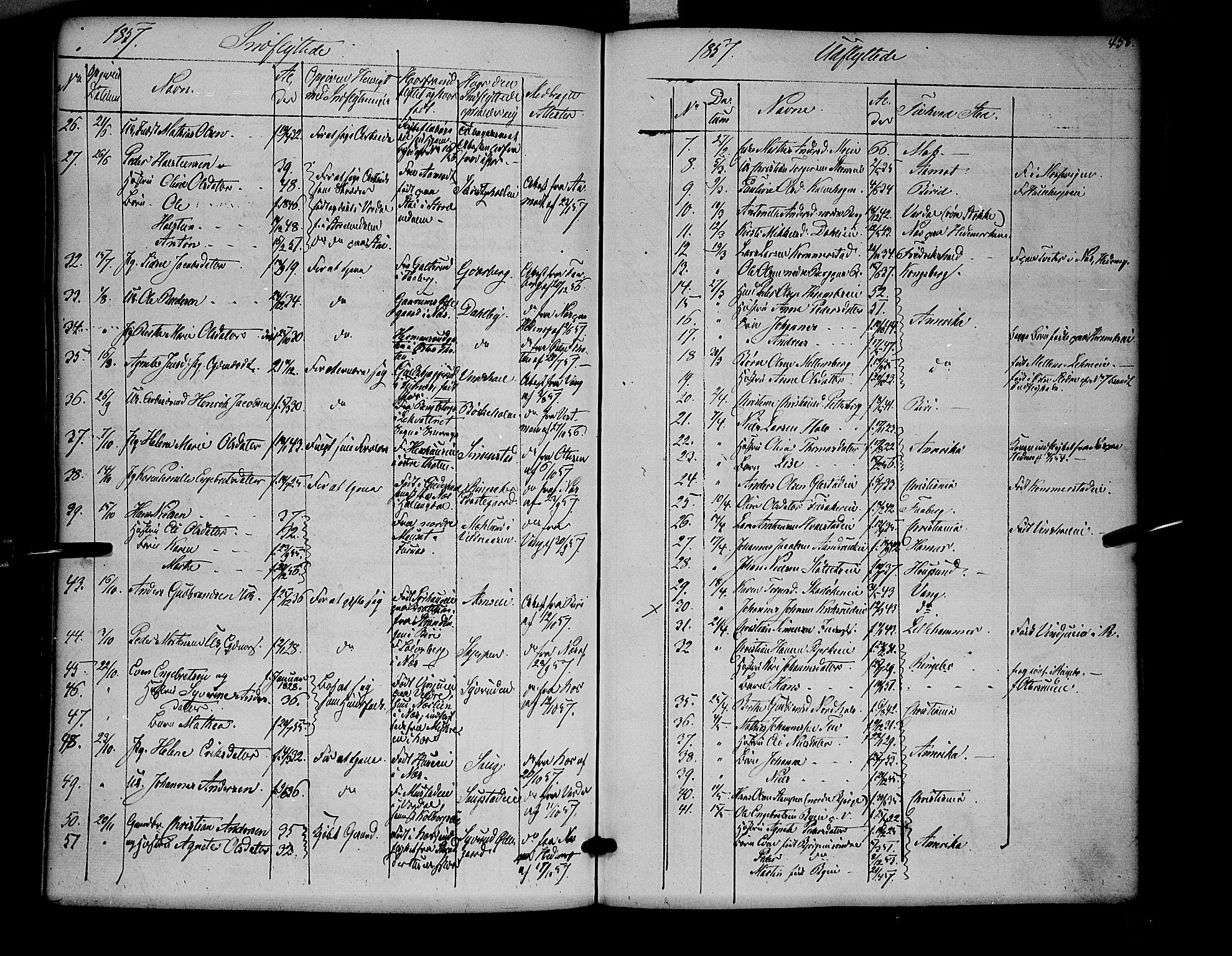 Ringsaker prestekontor, AV/SAH-PREST-014/K/Ka/L0009: Parish register (official) no. 9, 1850-1860, p. 458