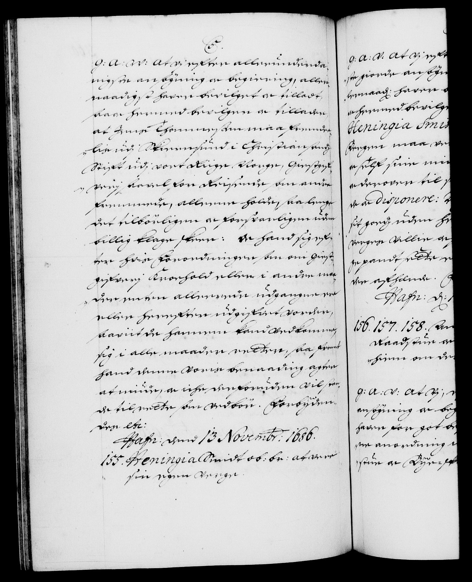 Danske Kanselli 1572-1799, AV/RA-EA-3023/F/Fc/Fca/Fcaa/L0014: Norske registre (mikrofilm), 1685-1687, p. 360b