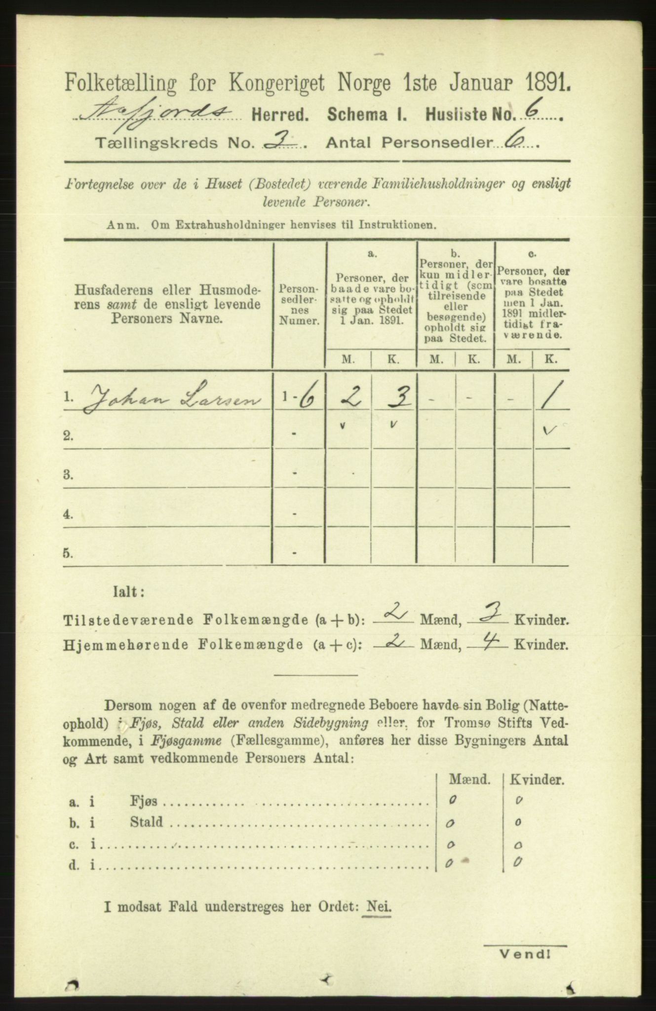 RA, 1891 census for 1630 Åfjord, 1891, p. 557