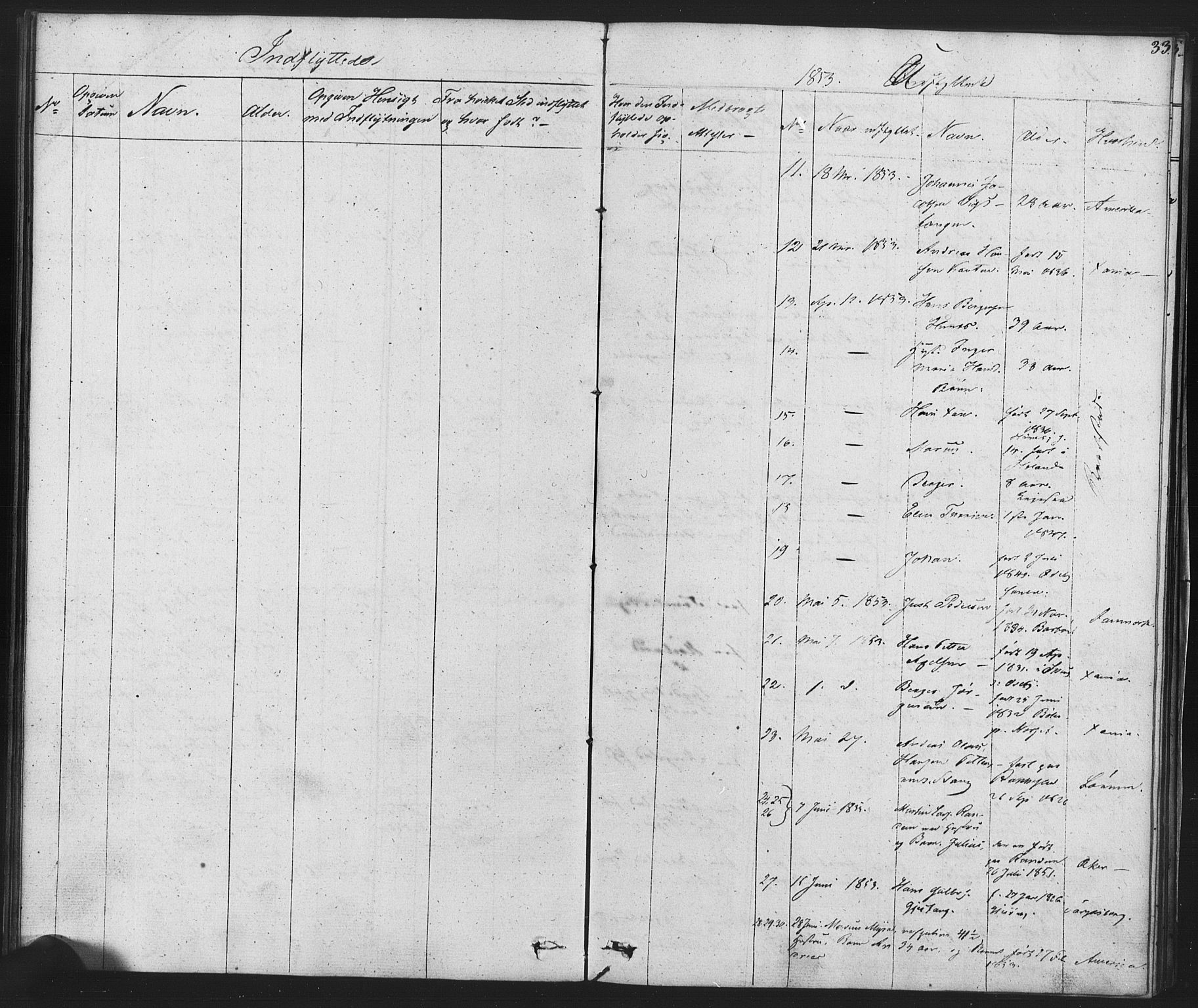 Enebakk prestekontor Kirkebøker, SAO/A-10171c/F/Fa/L0014: Parish register (official) no. I 14, 1833-1878, p. 33