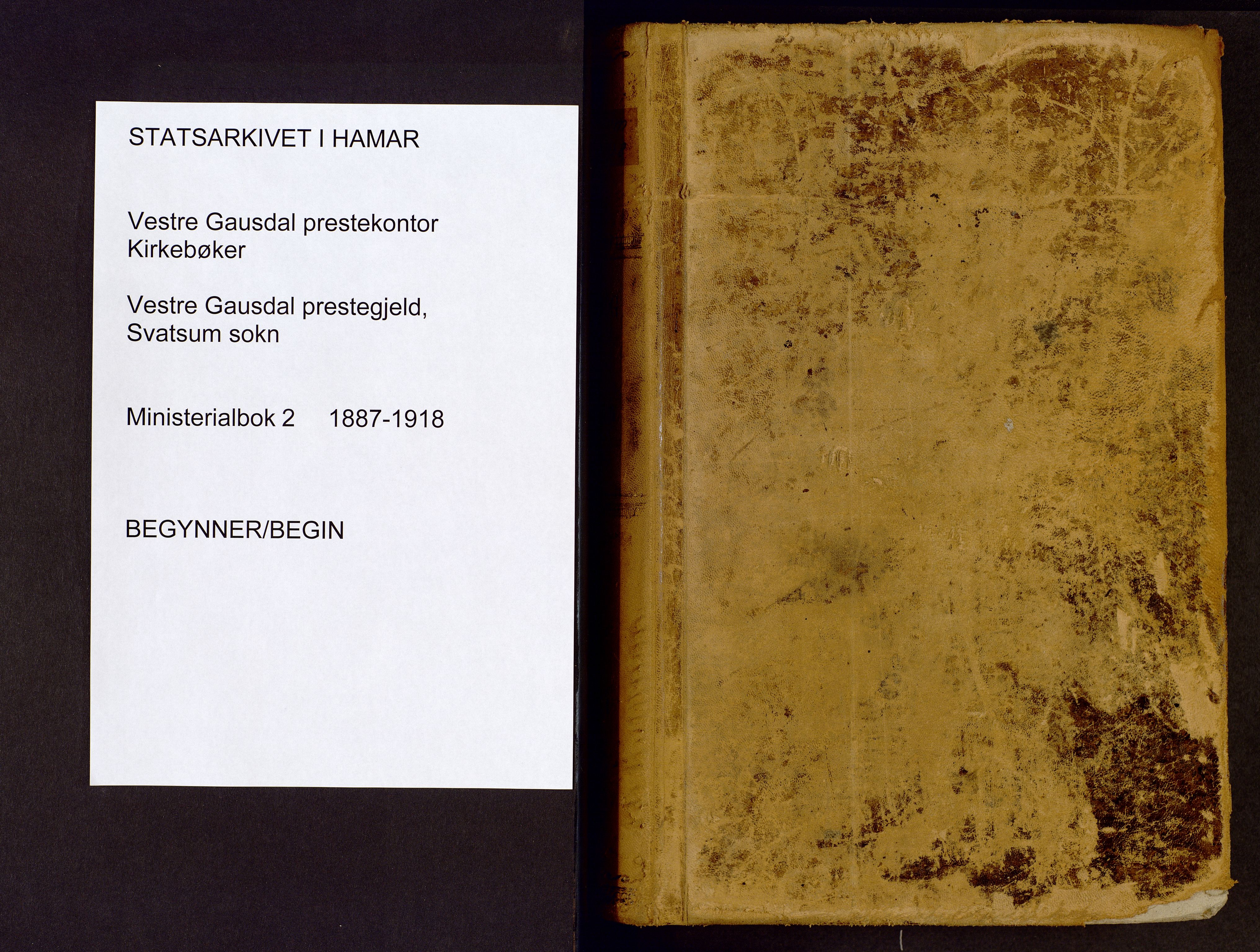 Vestre Gausdal prestekontor, SAH/PREST-094/H/Ha/Haa/L0002: Parish register (official) no. 2, 1887-1918