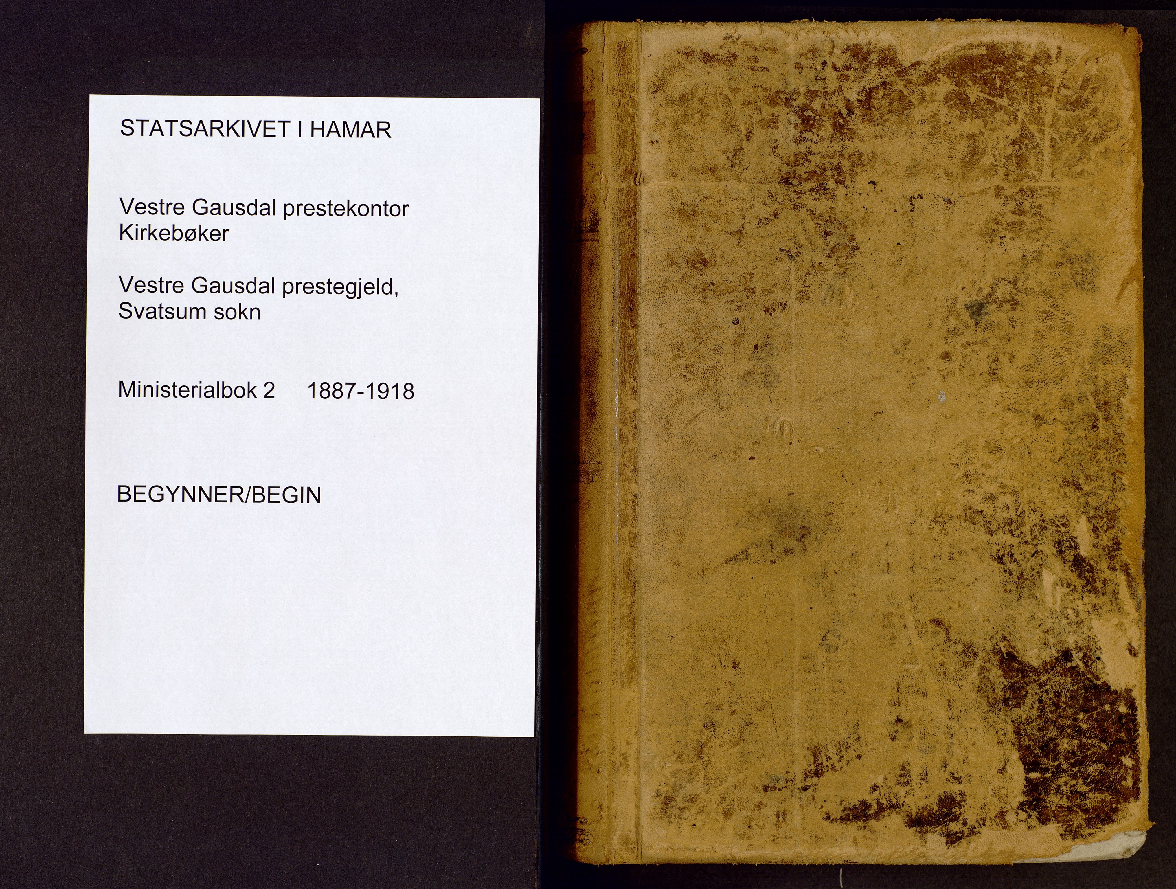 Vestre Gausdal prestekontor, AV/SAH-PREST-094/H/Ha/Haa/L0002: Parish register (official) no. 2, 1887-1918