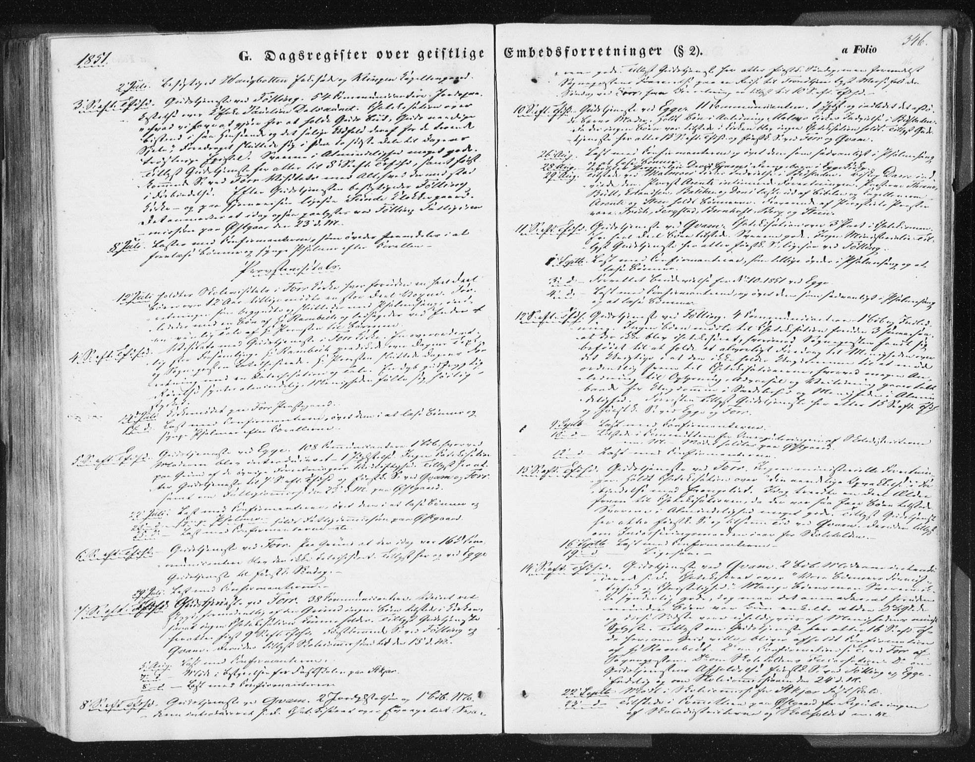 Ministerialprotokoller, klokkerbøker og fødselsregistre - Nord-Trøndelag, SAT/A-1458/746/L0446: Parish register (official) no. 746A05, 1846-1859, p. 346