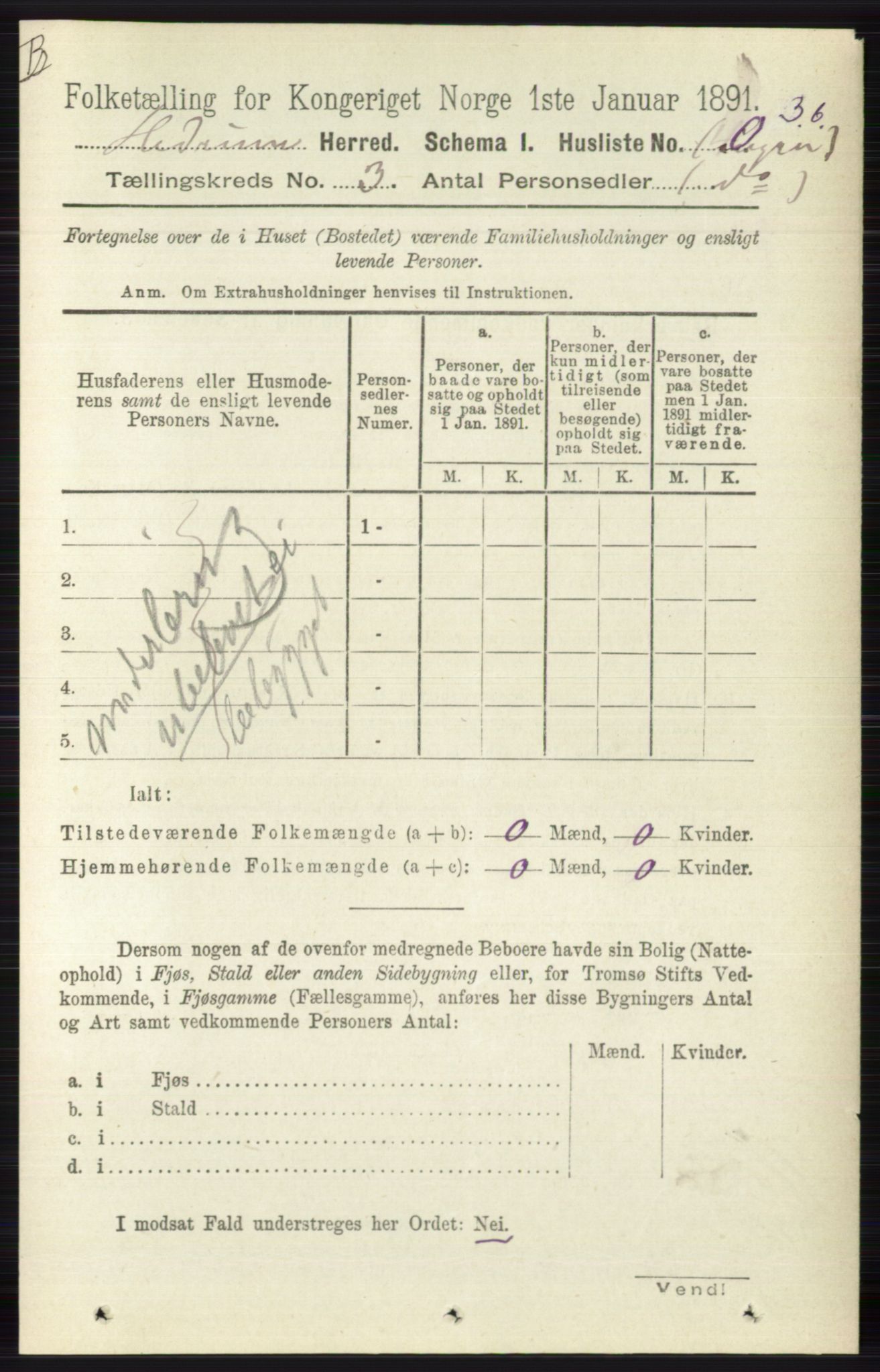 RA, 1891 census for 0727 Hedrum, 1891, p. 923