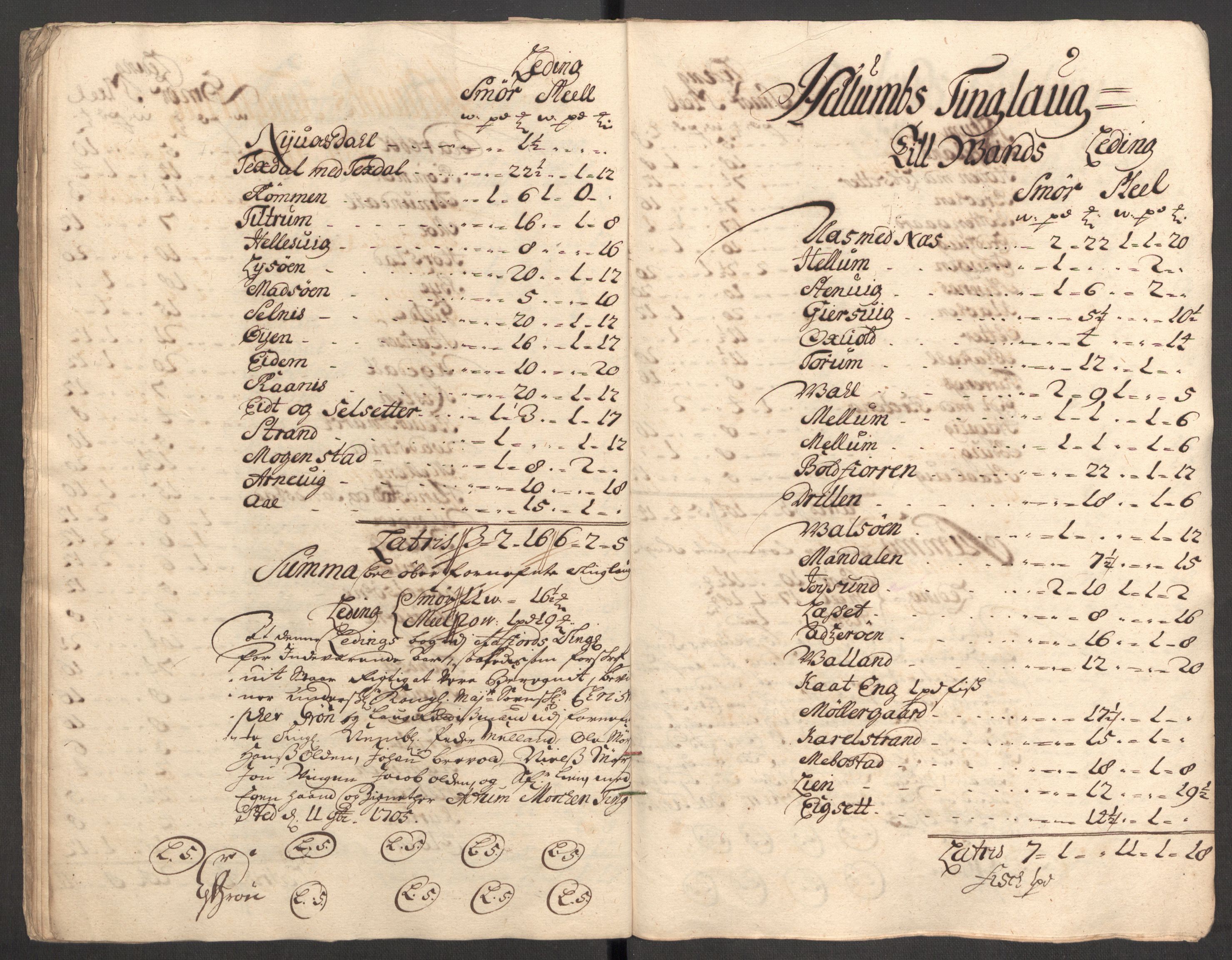 Rentekammeret inntil 1814, Reviderte regnskaper, Fogderegnskap, AV/RA-EA-4092/R57/L3856: Fogderegnskap Fosen, 1704-1705, p. 242