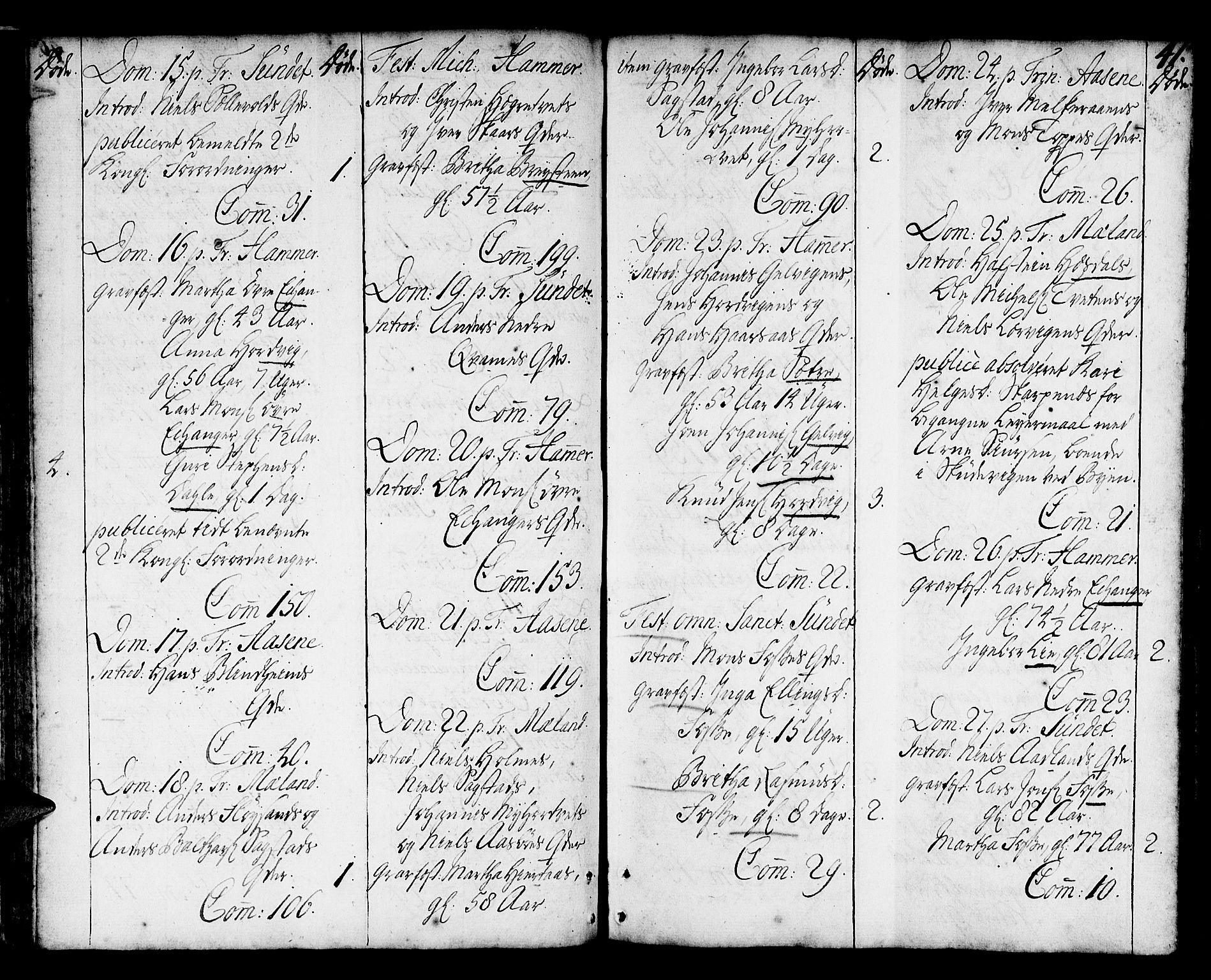 Hamre sokneprestembete, SAB/A-75501/H/Ha/Haa/Haaa/L0006: Parish register (official) no. A 6, 1750-1761, p. 41