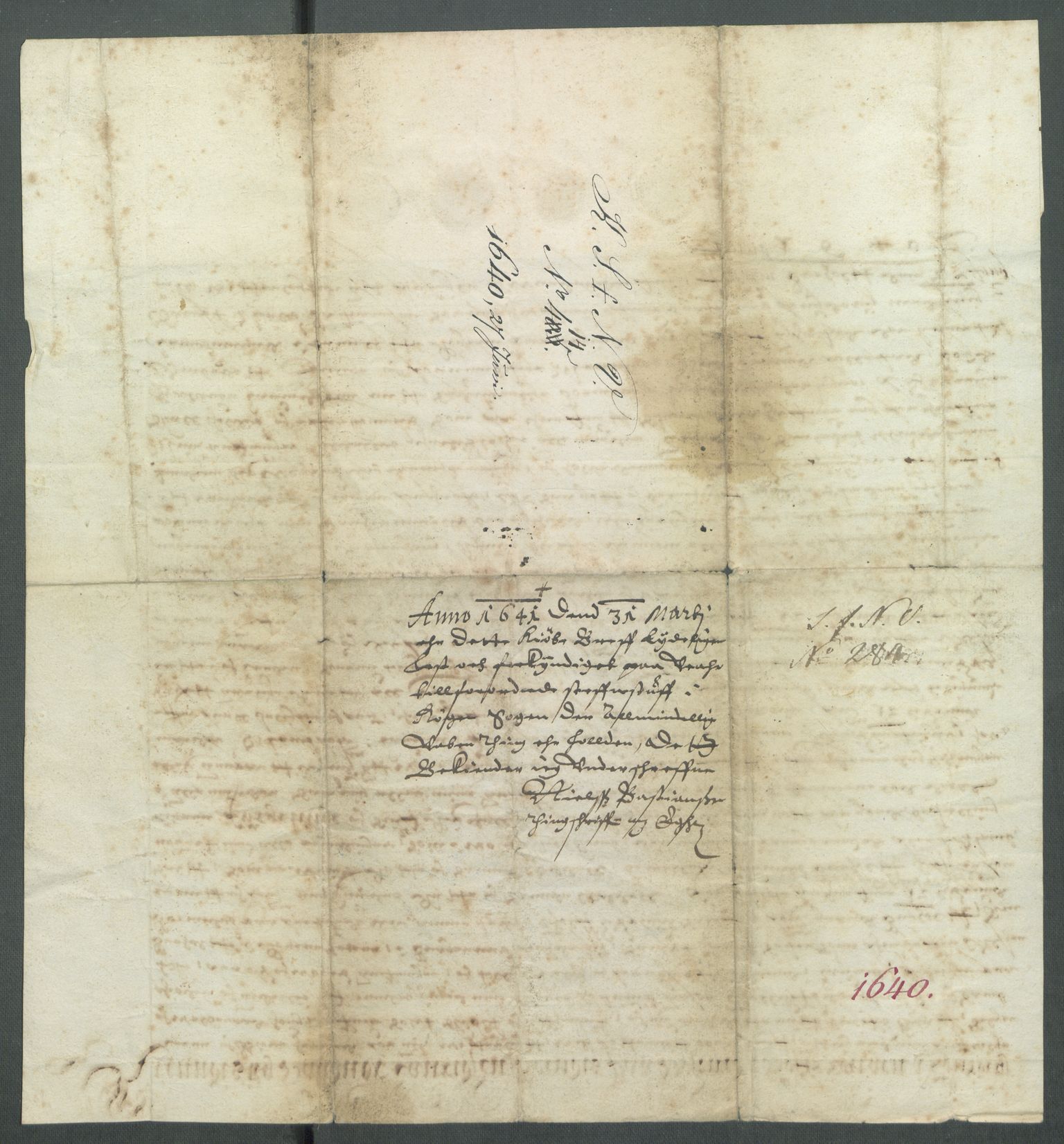 Riksarkivets diplomsamling, AV/RA-EA-5965/F02/L0153: Dokumenter, 1640, p. 49