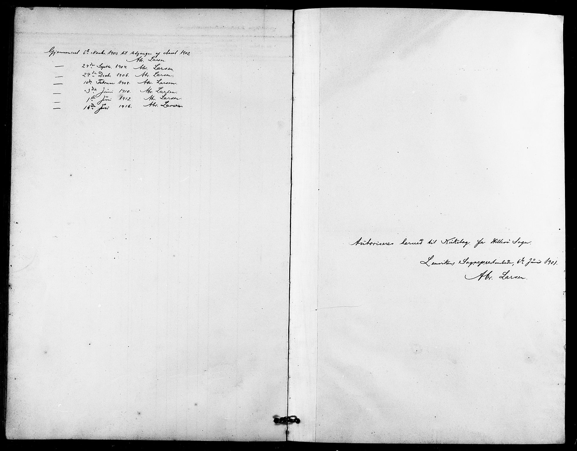 Lenvik sokneprestembete, SATØ/S-1310/H/Ha/Hab/L0022klokker: Parish register (copy) no. 22, 1901-1918