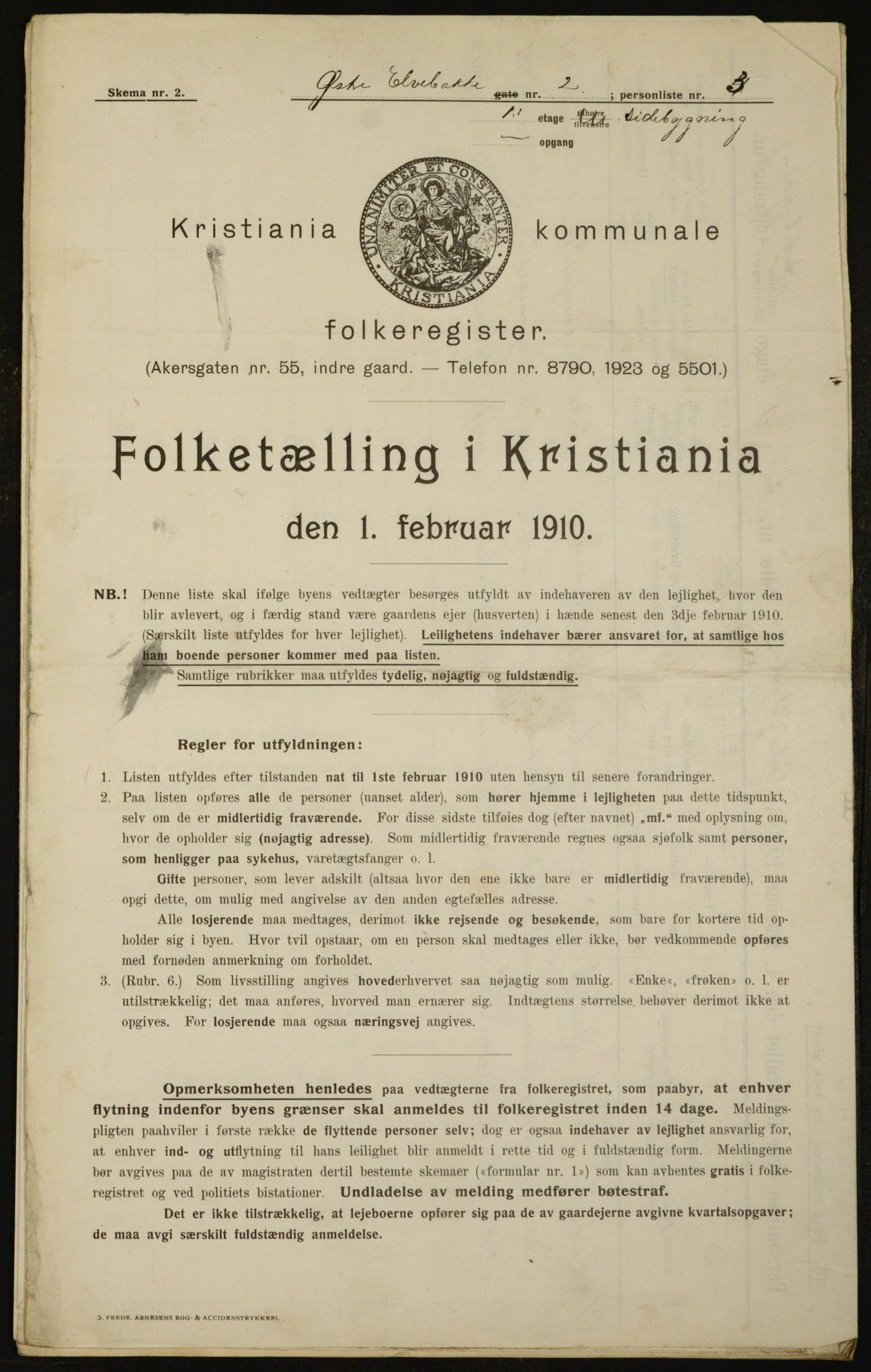 OBA, Municipal Census 1910 for Kristiania, 1910, p. 122679