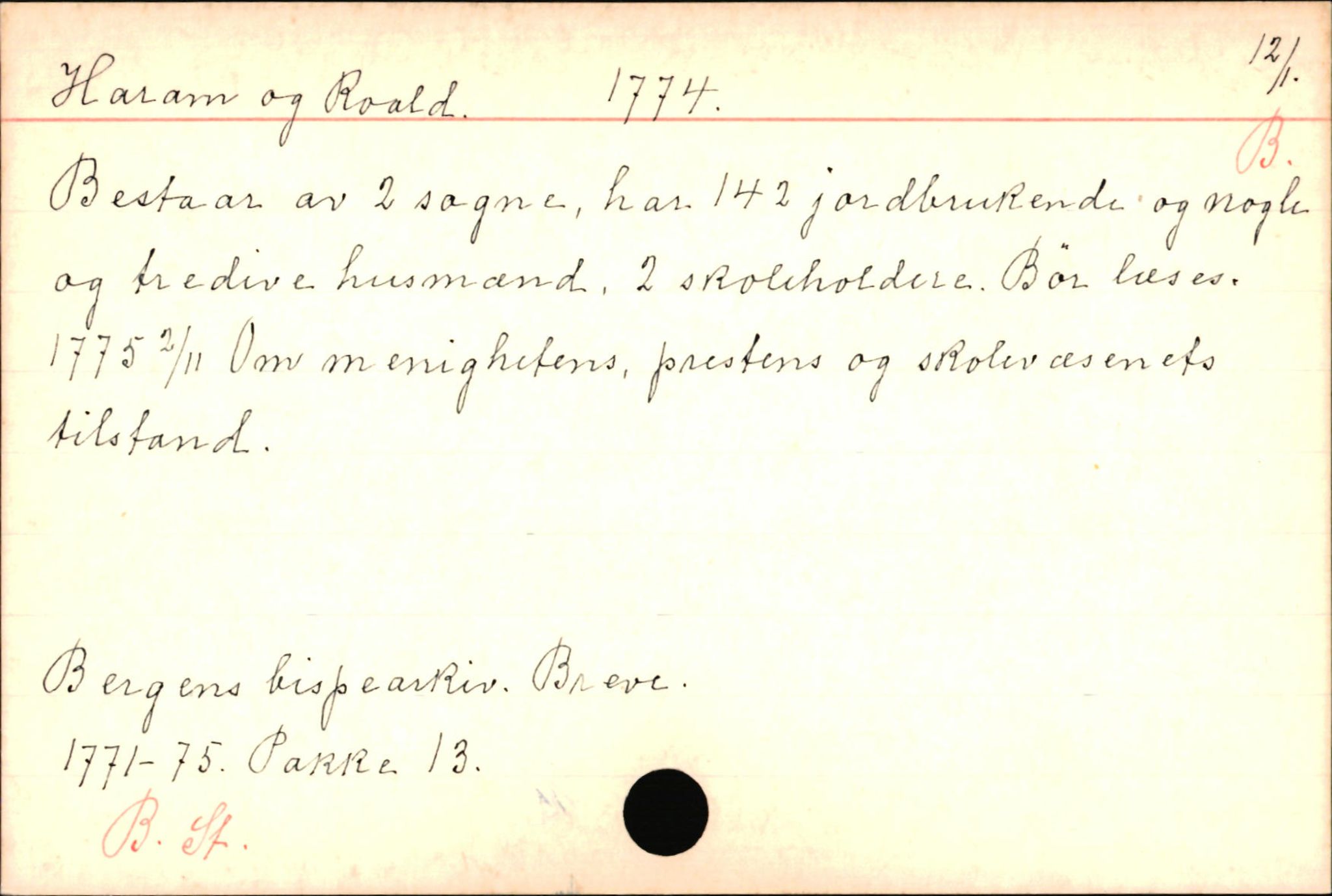 Haugen, Johannes - lærer, AV/SAB-SAB/PA-0036/01/L0001: Om klokkere og lærere, 1521-1904, p. 11336