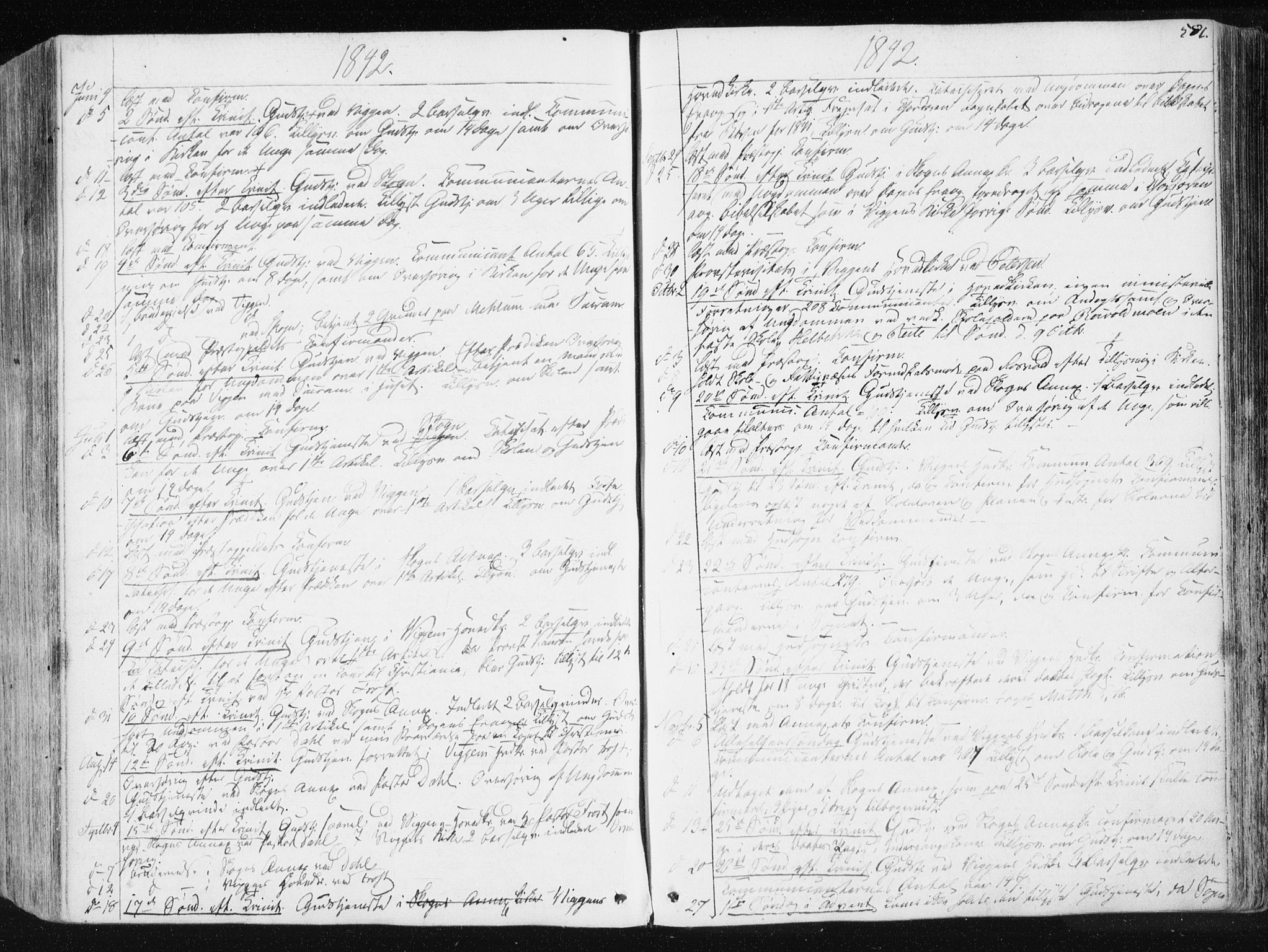 Ministerialprotokoller, klokkerbøker og fødselsregistre - Sør-Trøndelag, SAT/A-1456/665/L0771: Parish register (official) no. 665A06, 1830-1856, p. 581