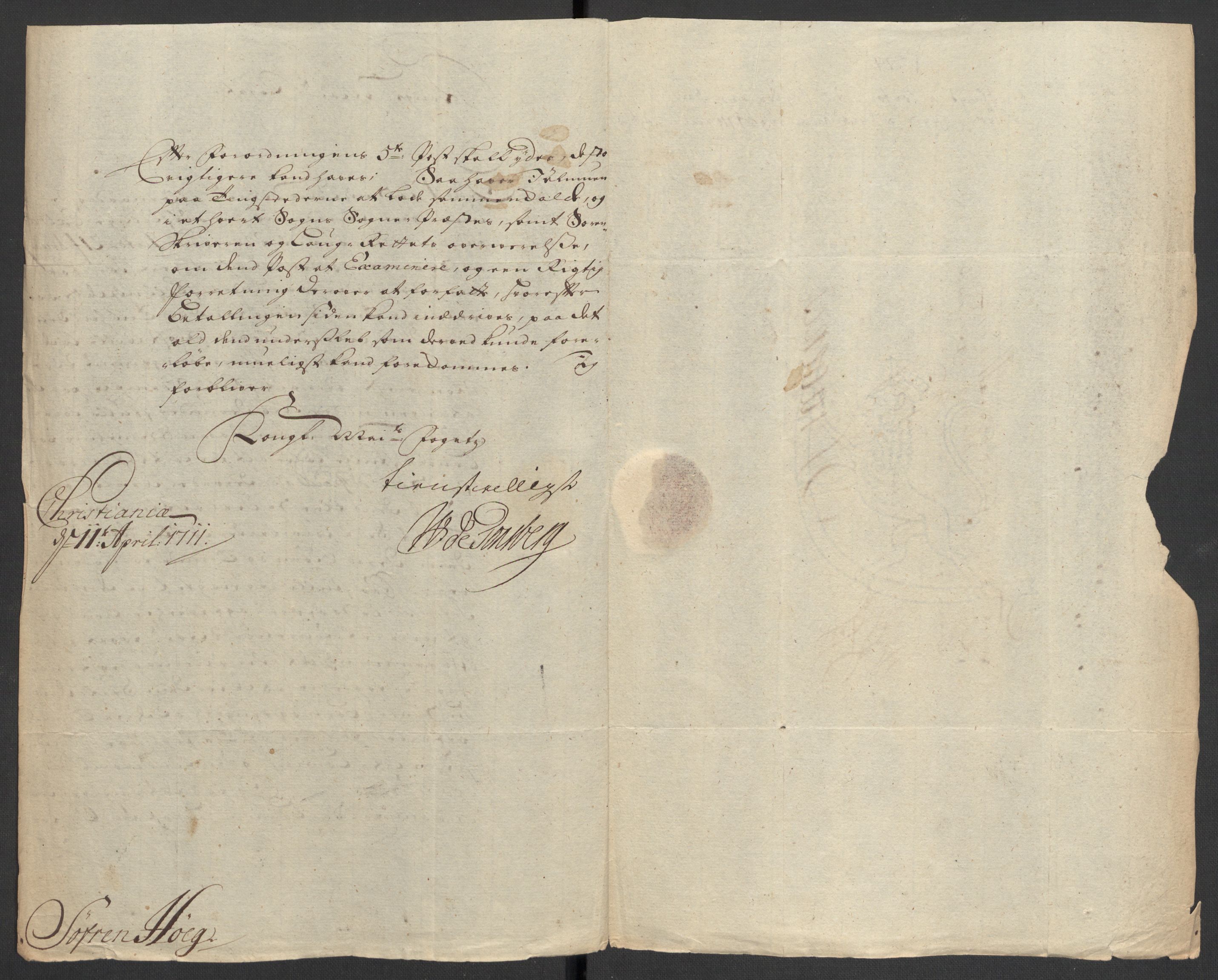 Rentekammeret inntil 1814, Reviderte regnskaper, Fogderegnskap, RA/EA-4092/R31/L1706: Fogderegnskap Hurum, Røyken, Eiker, Lier og Buskerud, 1711, p. 190