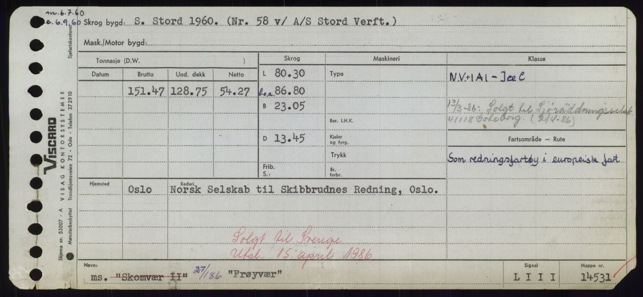 Sjøfartsdirektoratet med forløpere, Skipsmålingen, AV/RA-S-1627/H/Hd/L0011: Fartøy, Fla-Får, p. 587