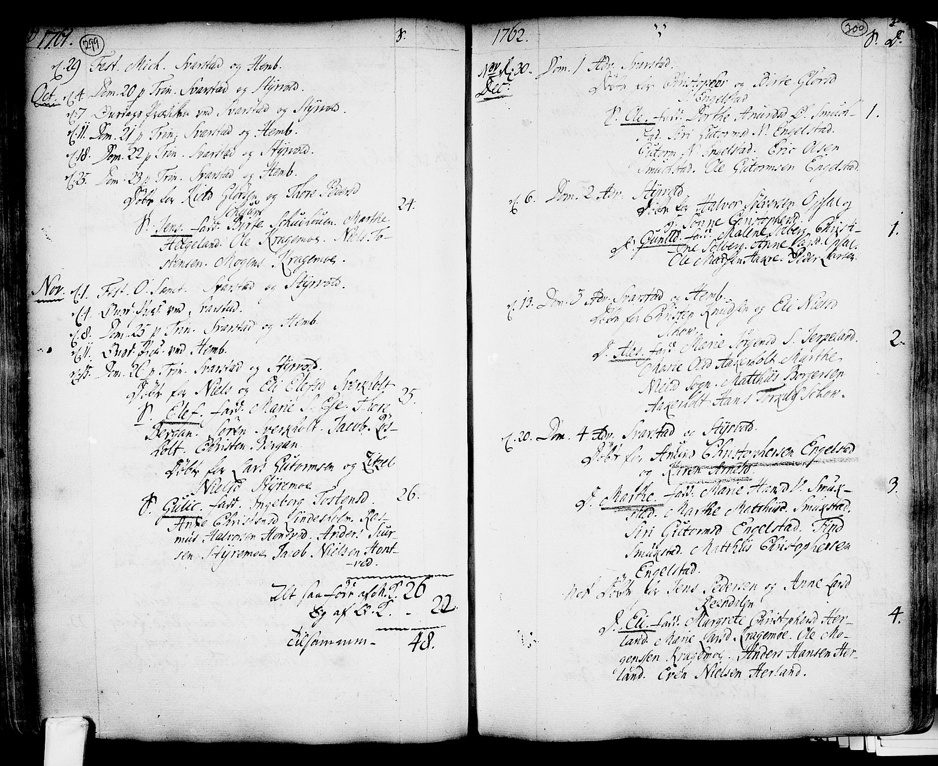 Lardal kirkebøker, AV/SAKO-A-350/F/Fa/L0003: Parish register (official) no. I 3, 1733-1815, p. 299-300