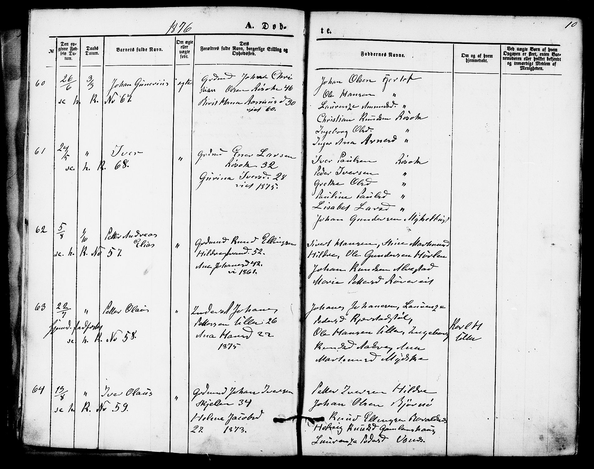 Ministerialprotokoller, klokkerbøker og fødselsregistre - Møre og Romsdal, AV/SAT-A-1454/536/L0500: Parish register (official) no. 536A09, 1876-1889, p. 10