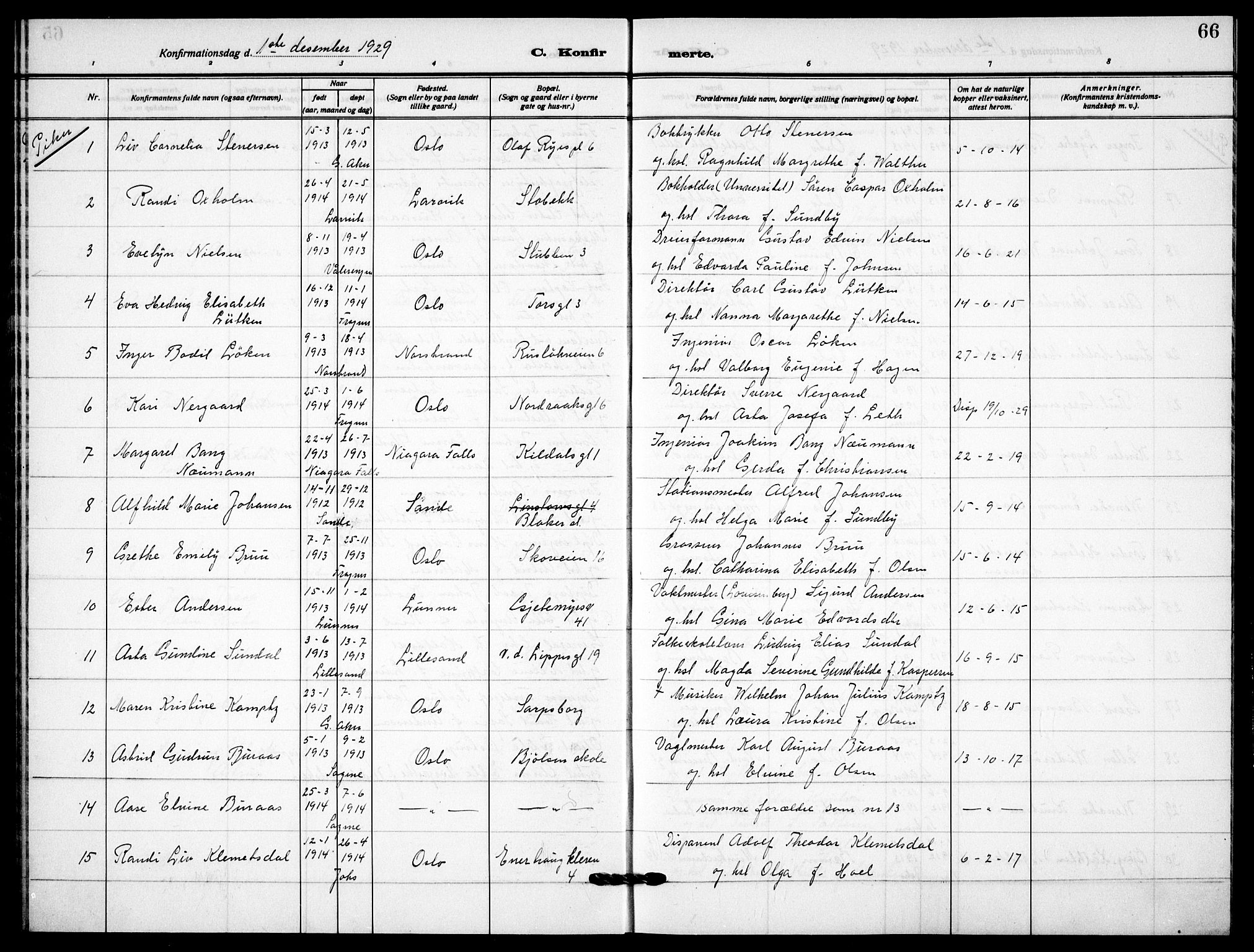 Garnisonsmenigheten Kirkebøker, AV/SAO-A-10846/F/Fa/L0017: Parish register (official) no. 17, 1926-1937, p. 66