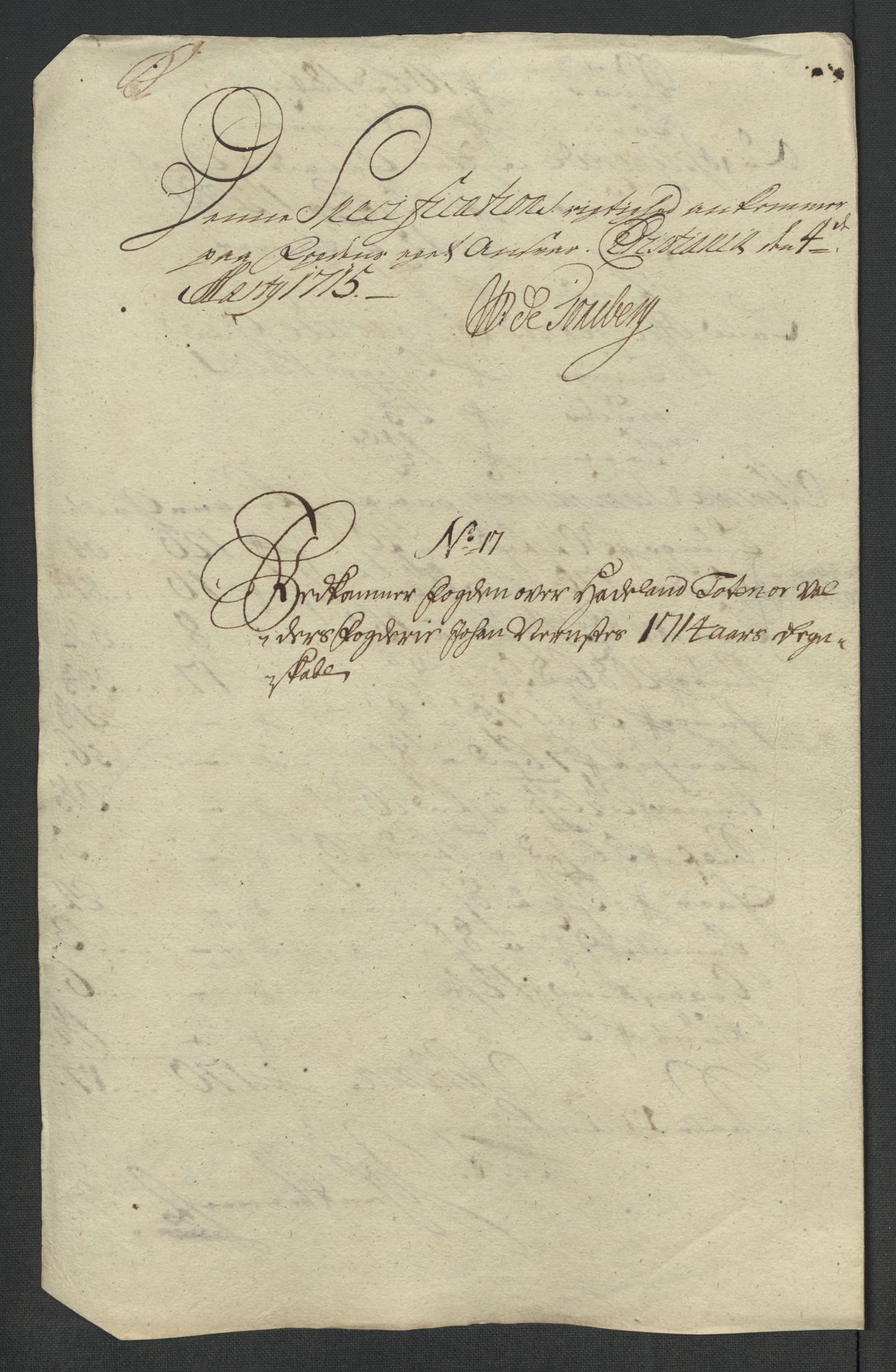 Rentekammeret inntil 1814, Reviderte regnskaper, Fogderegnskap, AV/RA-EA-4092/R18/L1313: Fogderegnskap Hadeland, Toten og Valdres, 1714, p. 180