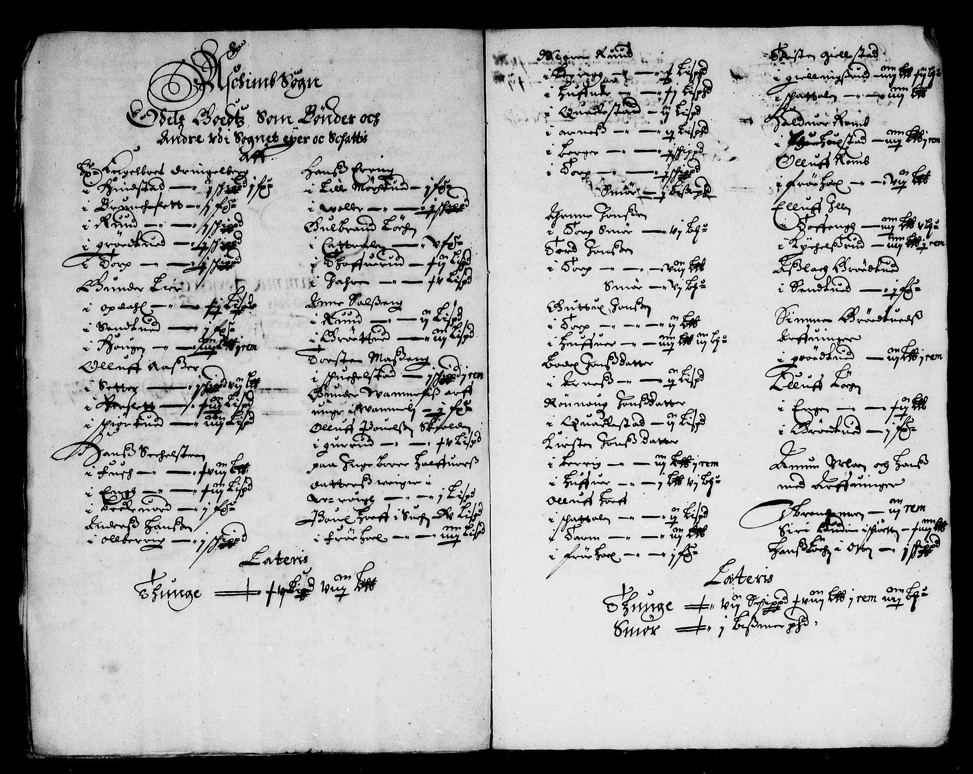 Rentekammeret inntil 1814, Reviderte regnskaper, Stiftamtstueregnskaper, Landkommissariatet på Akershus og Akershus stiftamt, AV/RA-EA-5869/R/Rb/L0089: Akershus stiftamt, 1673