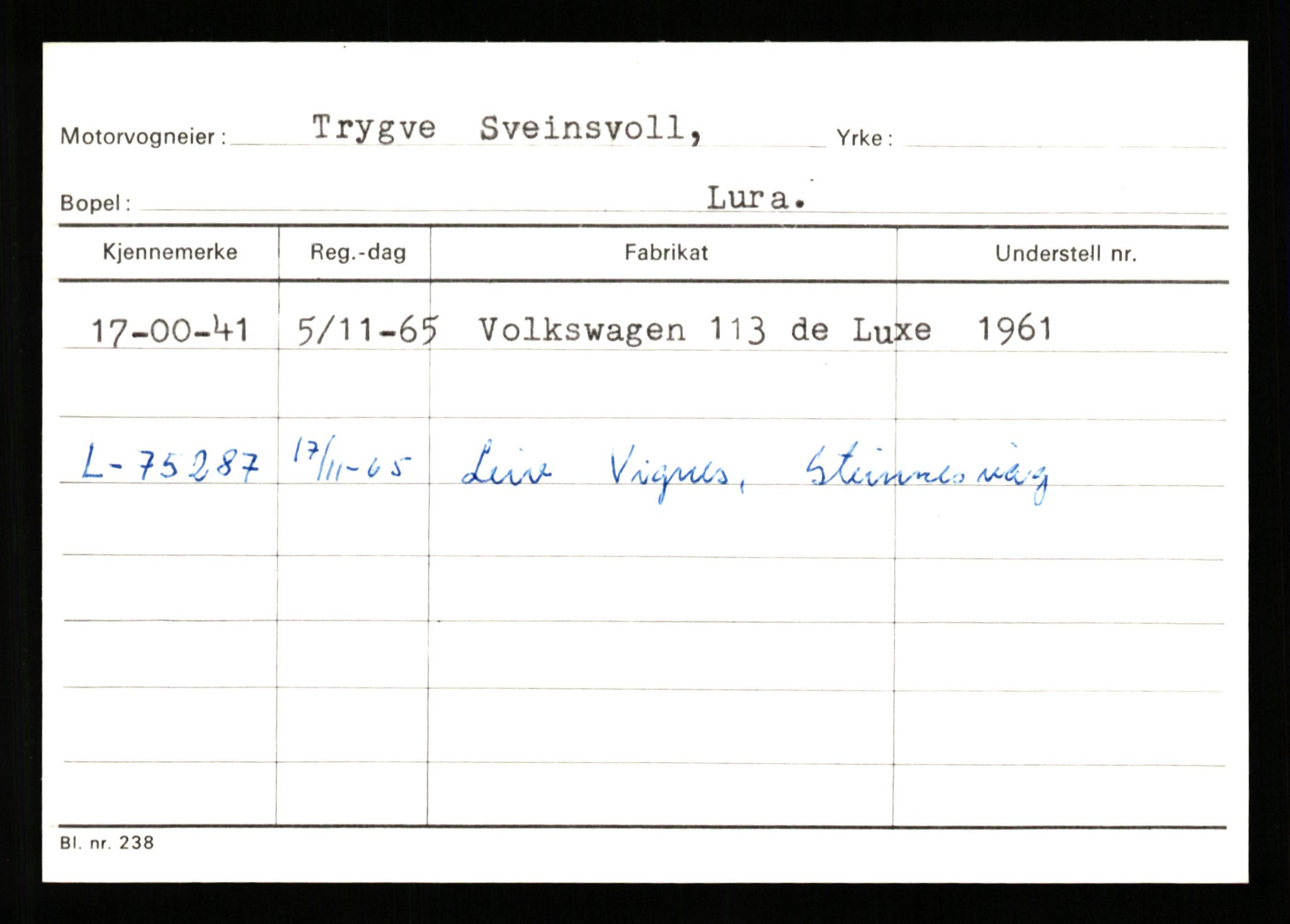 Stavanger trafikkstasjon, AV/SAST-A-101942/0/G/L0010: Registreringsnummer: 130000 - 239953, 1930-1971, p. 1369