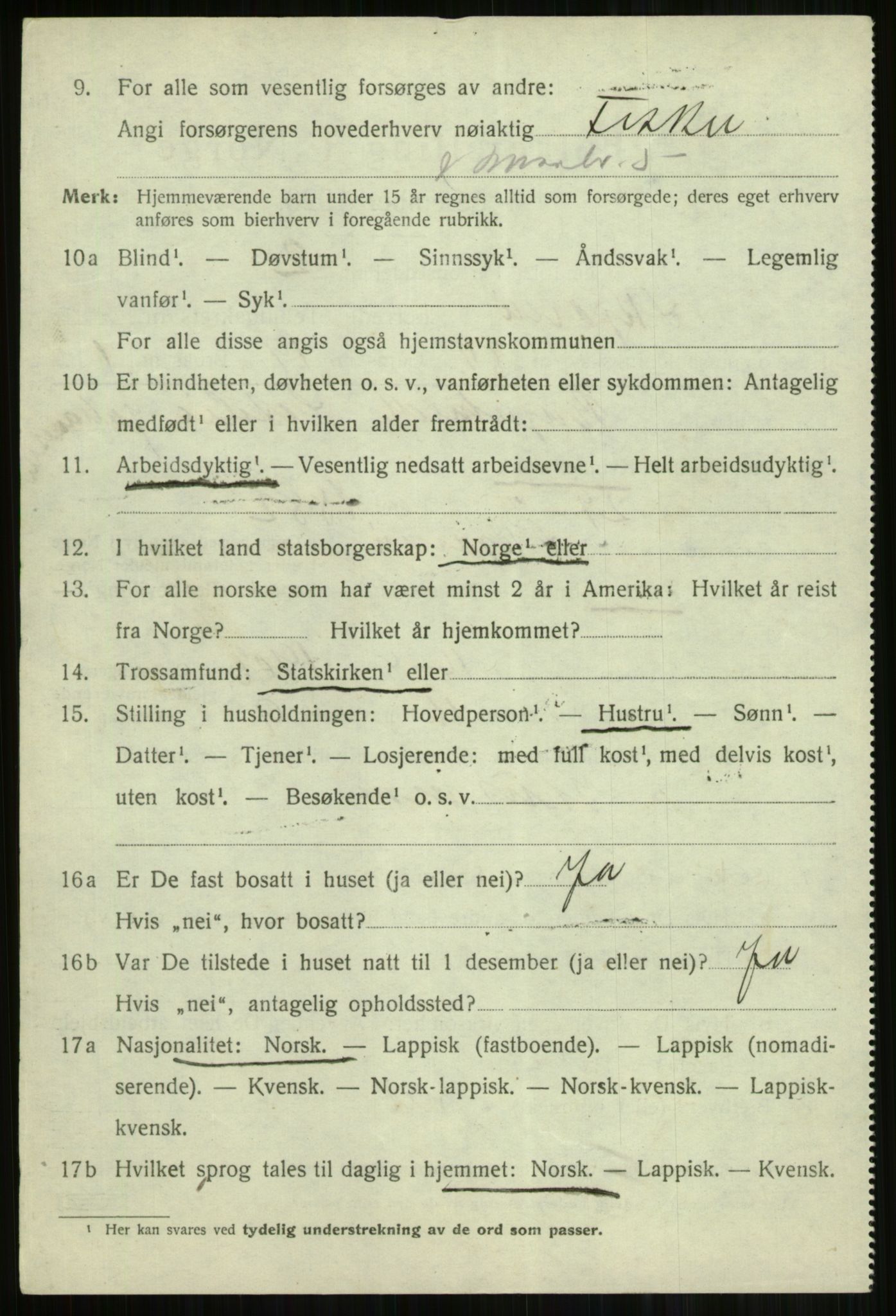 SATØ, 1920 census for Skjervøy, 1920, p. 2888