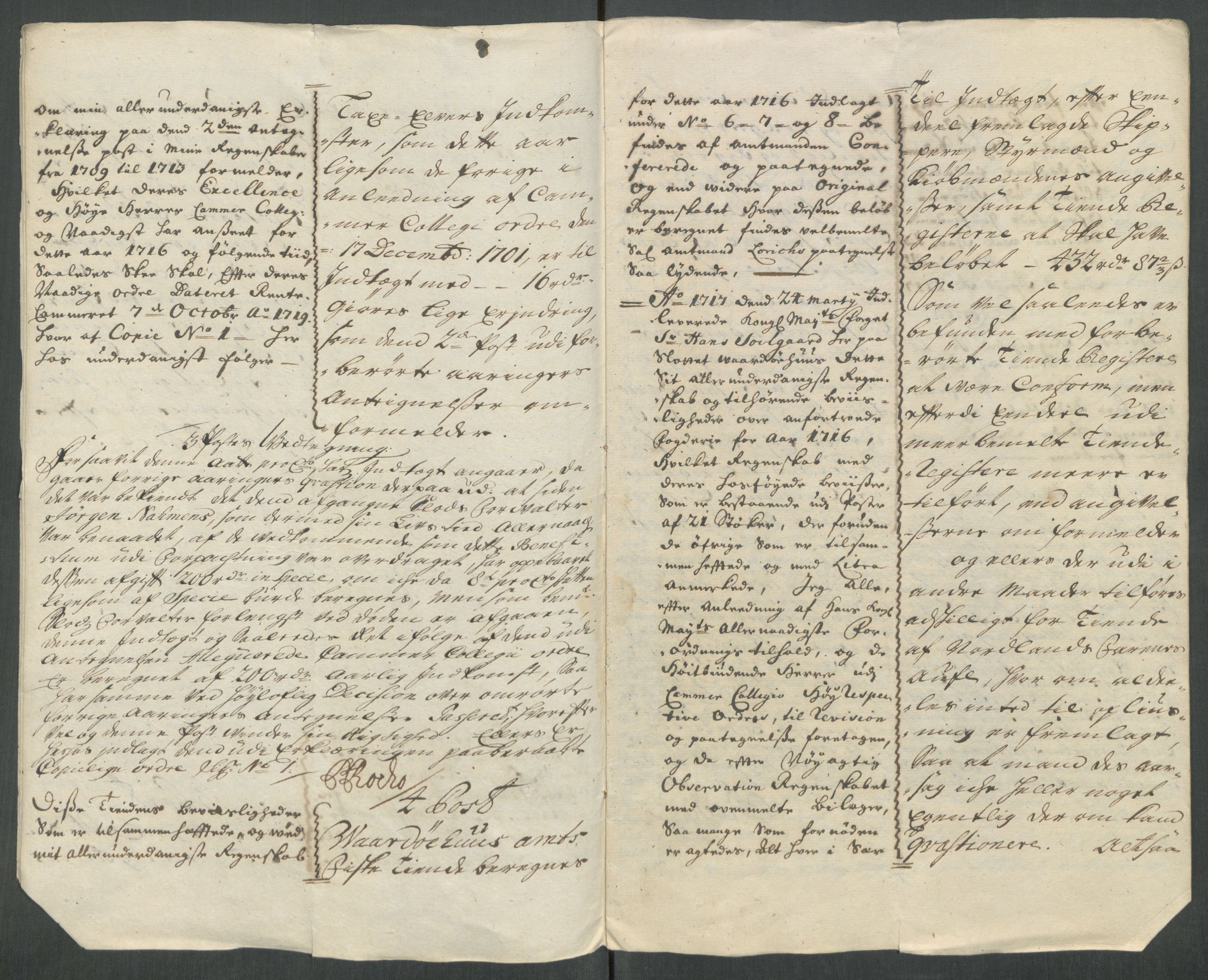 Rentekammeret inntil 1814, Reviderte regnskaper, Fogderegnskap, AV/RA-EA-4092/R69/L4857: Fogderegnskap Finnmark/Vardøhus, 1716-1718, p. 175