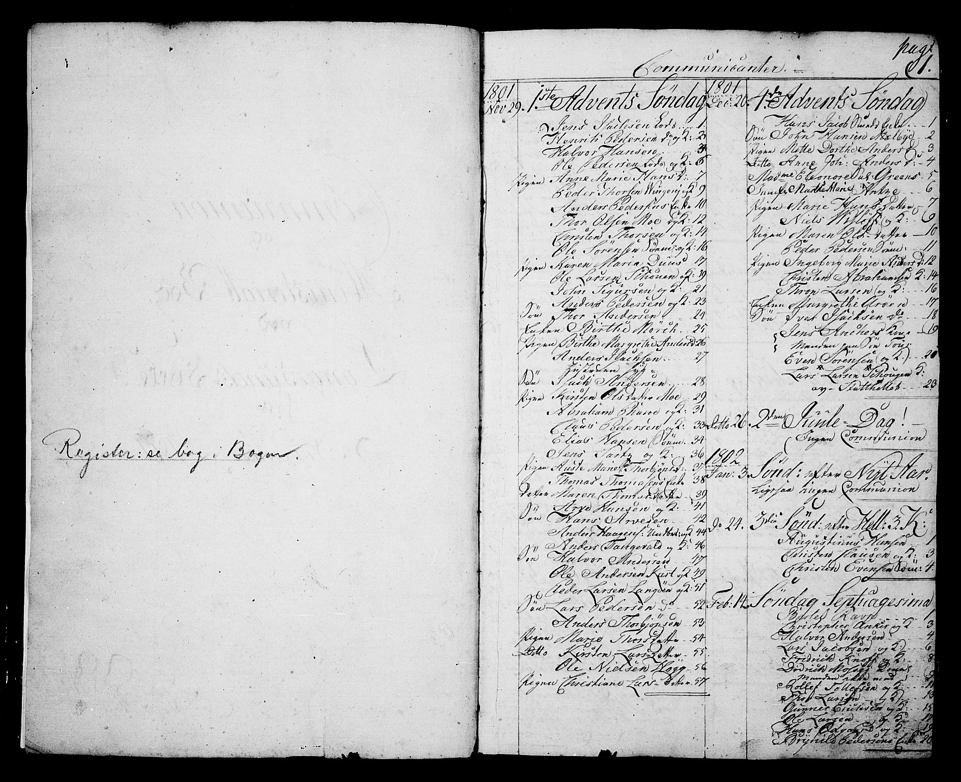 Langesund kirkebøker, SAKO/A-280/G/Ga/L0002: Parish register (copy) no. 2, 1801-1815, p. 1