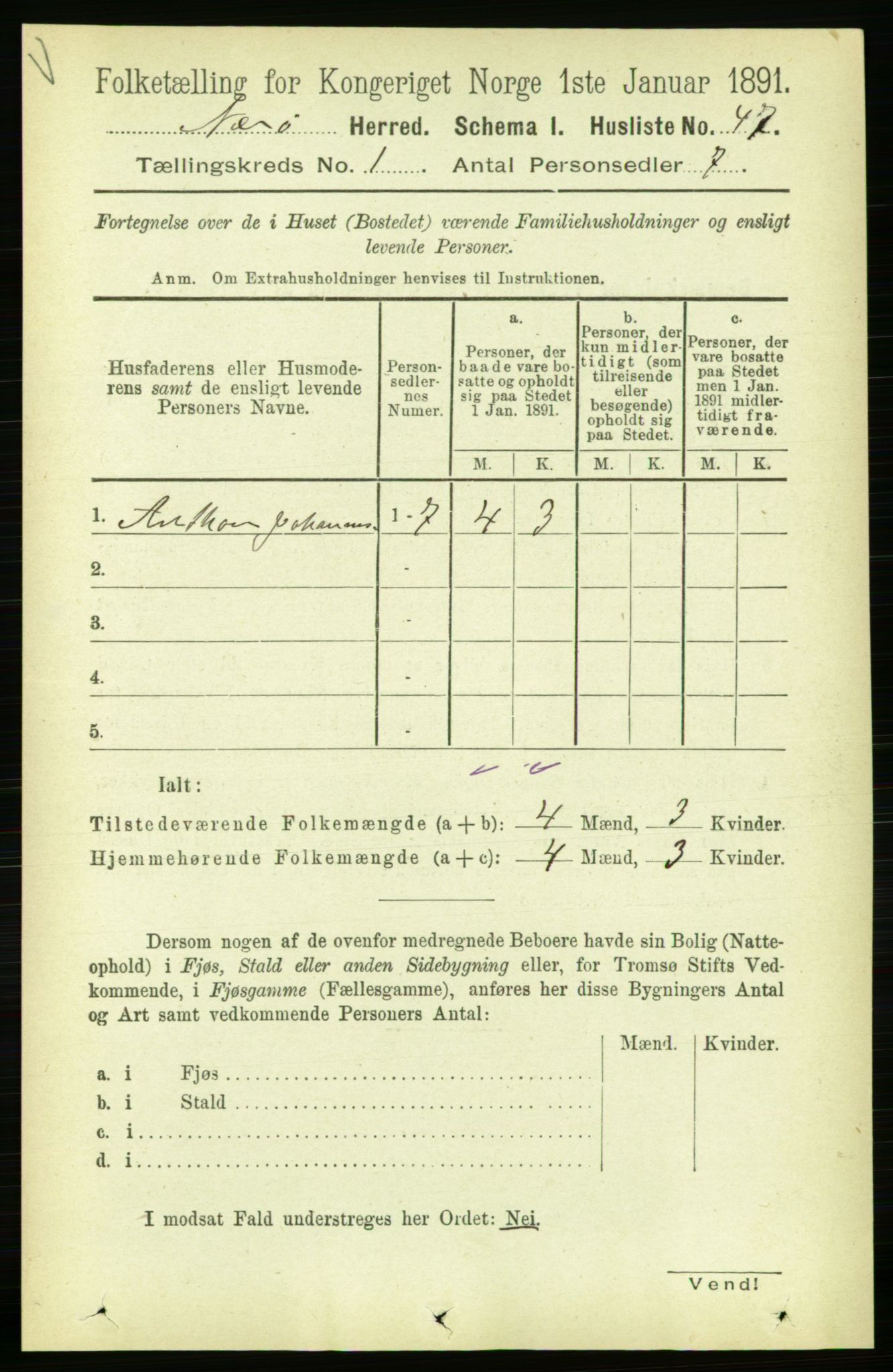 RA, 1891 census for 1751 Nærøy, 1891, p. 60