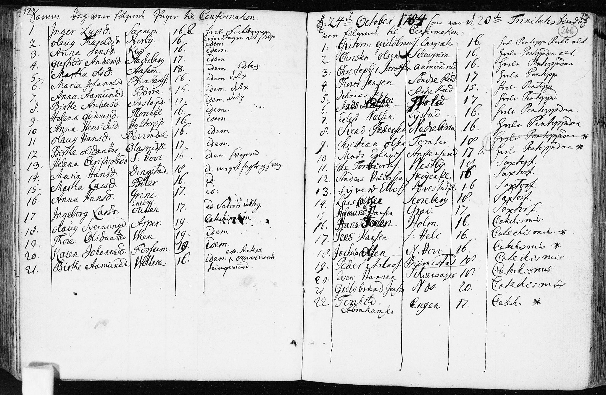 Spydeberg prestekontor Kirkebøker, AV/SAO-A-10924/F/Fa/L0003: Parish register (official) no. I 3, 1778-1814, p. 266