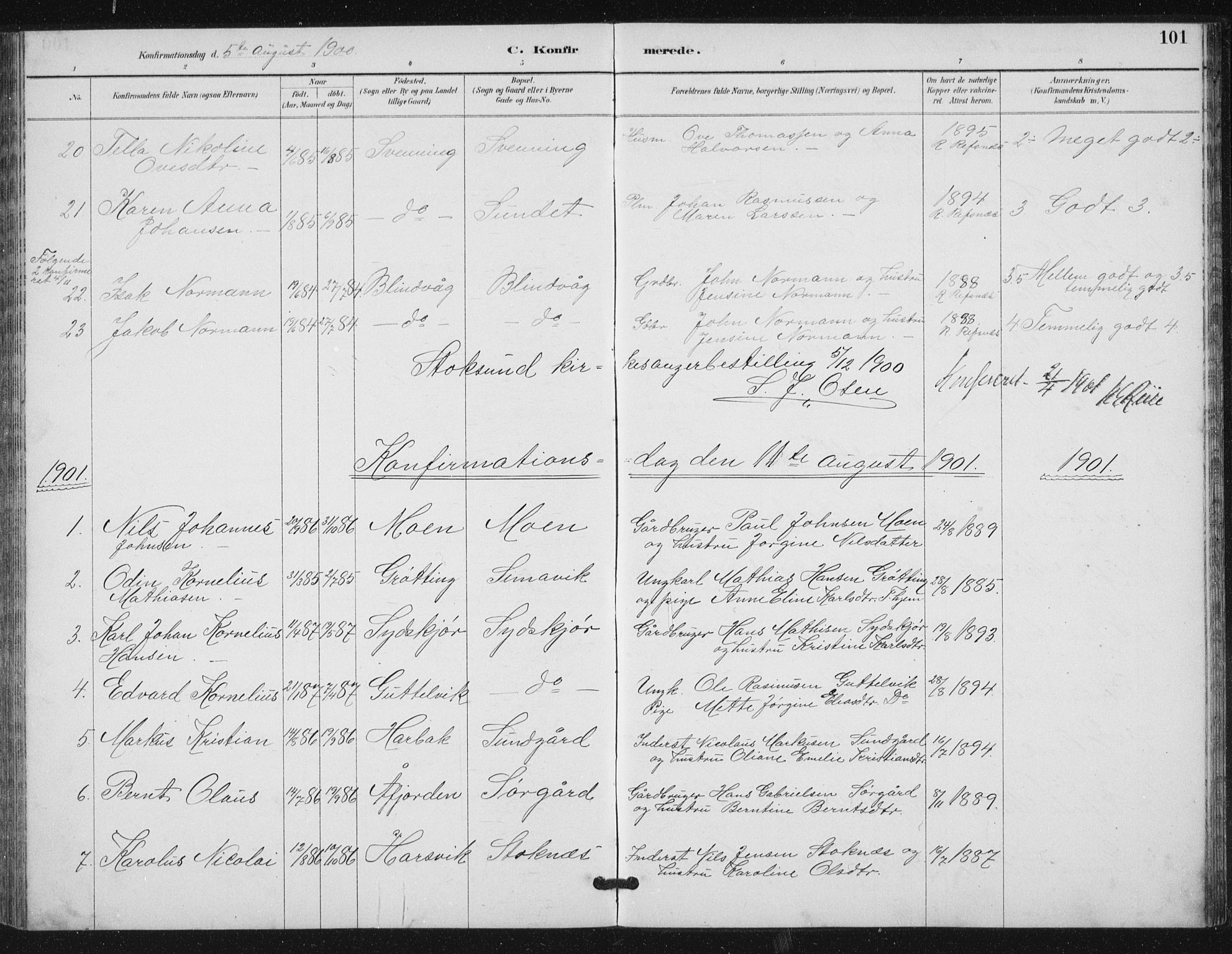 Ministerialprotokoller, klokkerbøker og fødselsregistre - Sør-Trøndelag, SAT/A-1456/656/L0698: Parish register (copy) no. 656C04, 1890-1904, p. 101