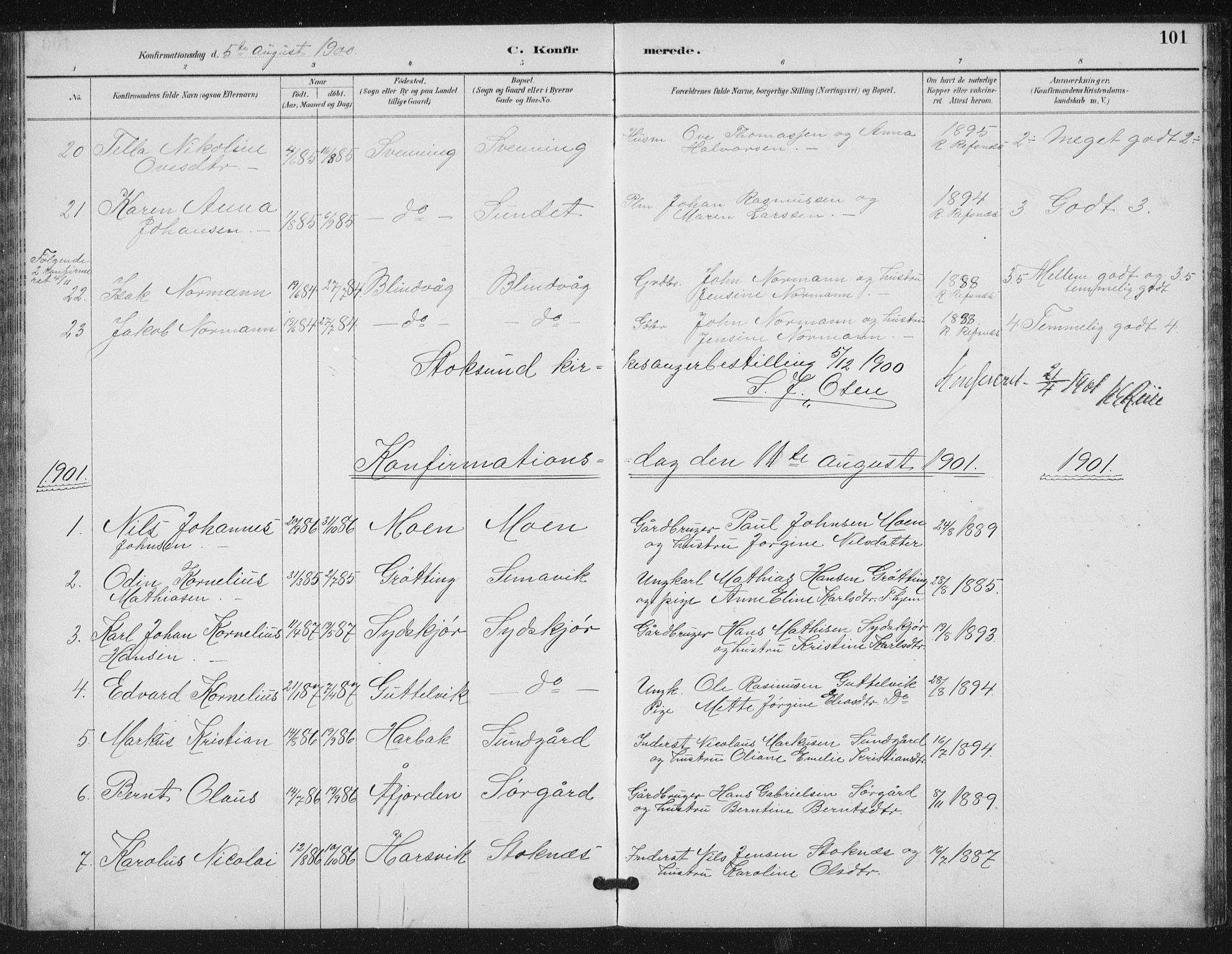 Ministerialprotokoller, klokkerbøker og fødselsregistre - Sør-Trøndelag, AV/SAT-A-1456/656/L0698: Parish register (copy) no. 656C04, 1890-1904, p. 101