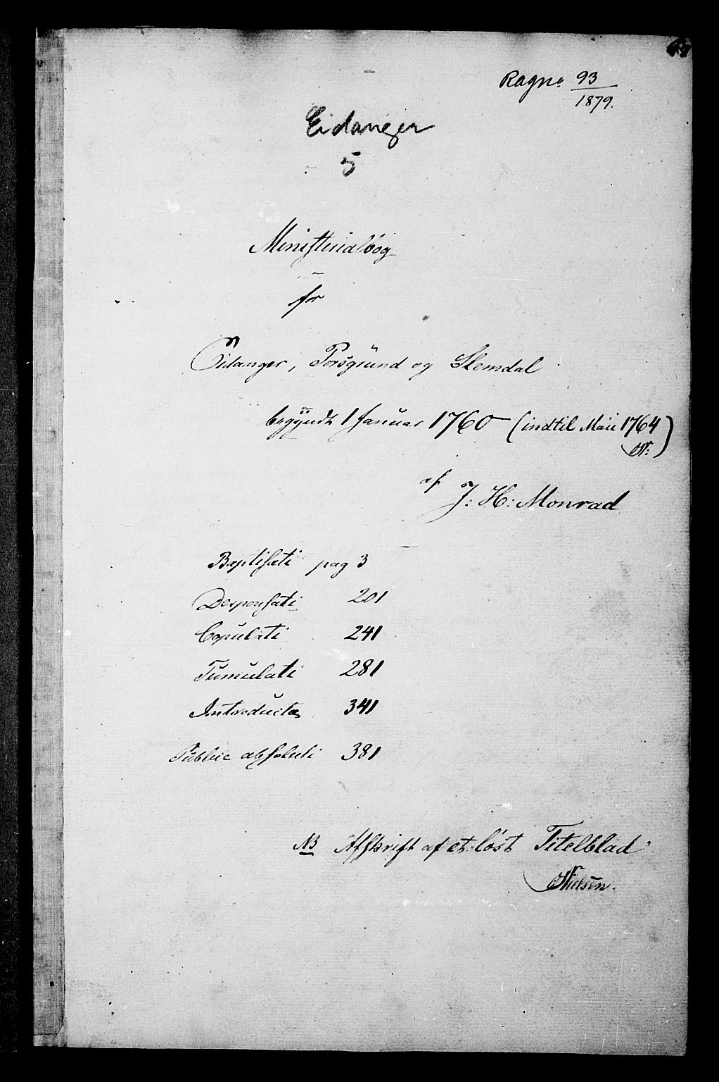 Eidanger kirkebøker, AV/SAKO-A-261/F/Fa/L0005: Parish register (official) no. 5, 1760-1764, p. 67