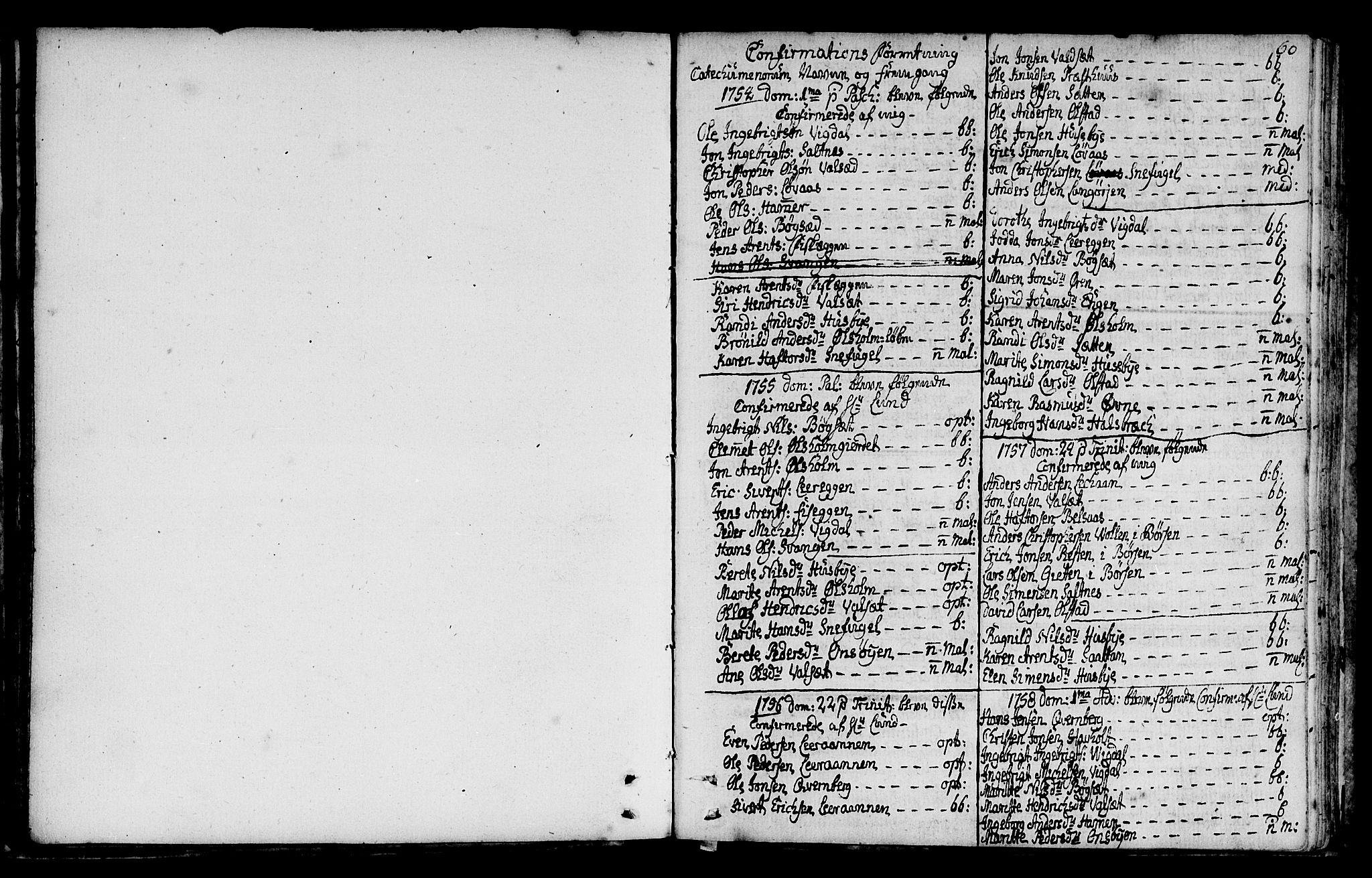 Ministerialprotokoller, klokkerbøker og fødselsregistre - Sør-Trøndelag, SAT/A-1456/666/L0784: Parish register (official) no. 666A02, 1754-1802, p. 60