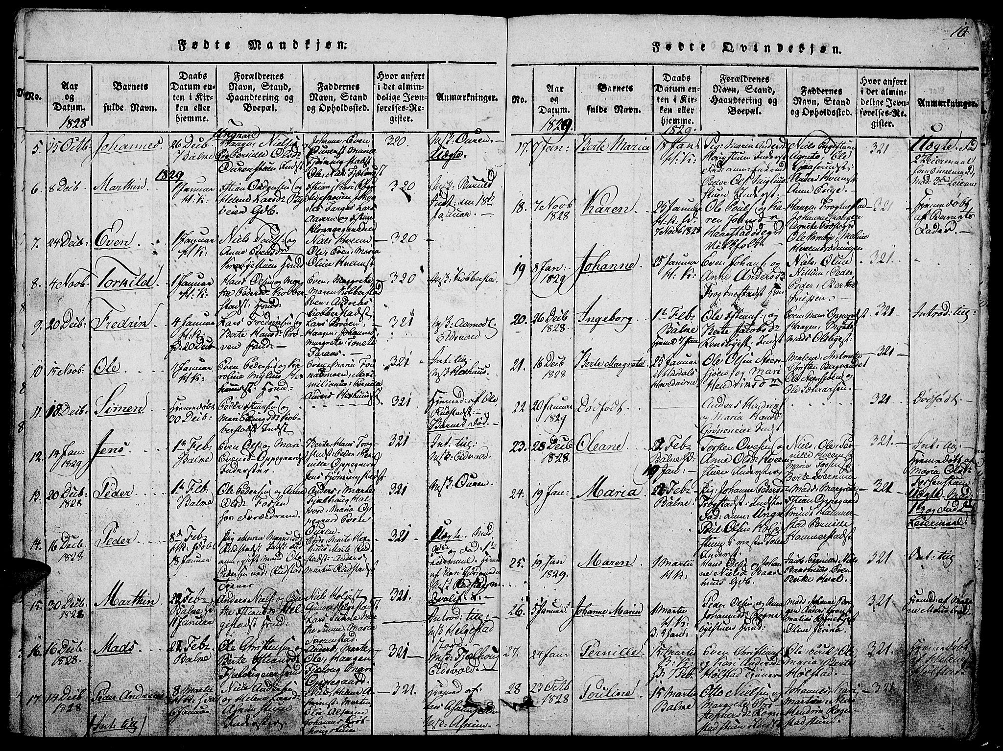 Østre Toten prestekontor, AV/SAH-PREST-104/H/Ha/Hab/L0001: Parish register (copy) no. 1, 1827-1839, p. 10