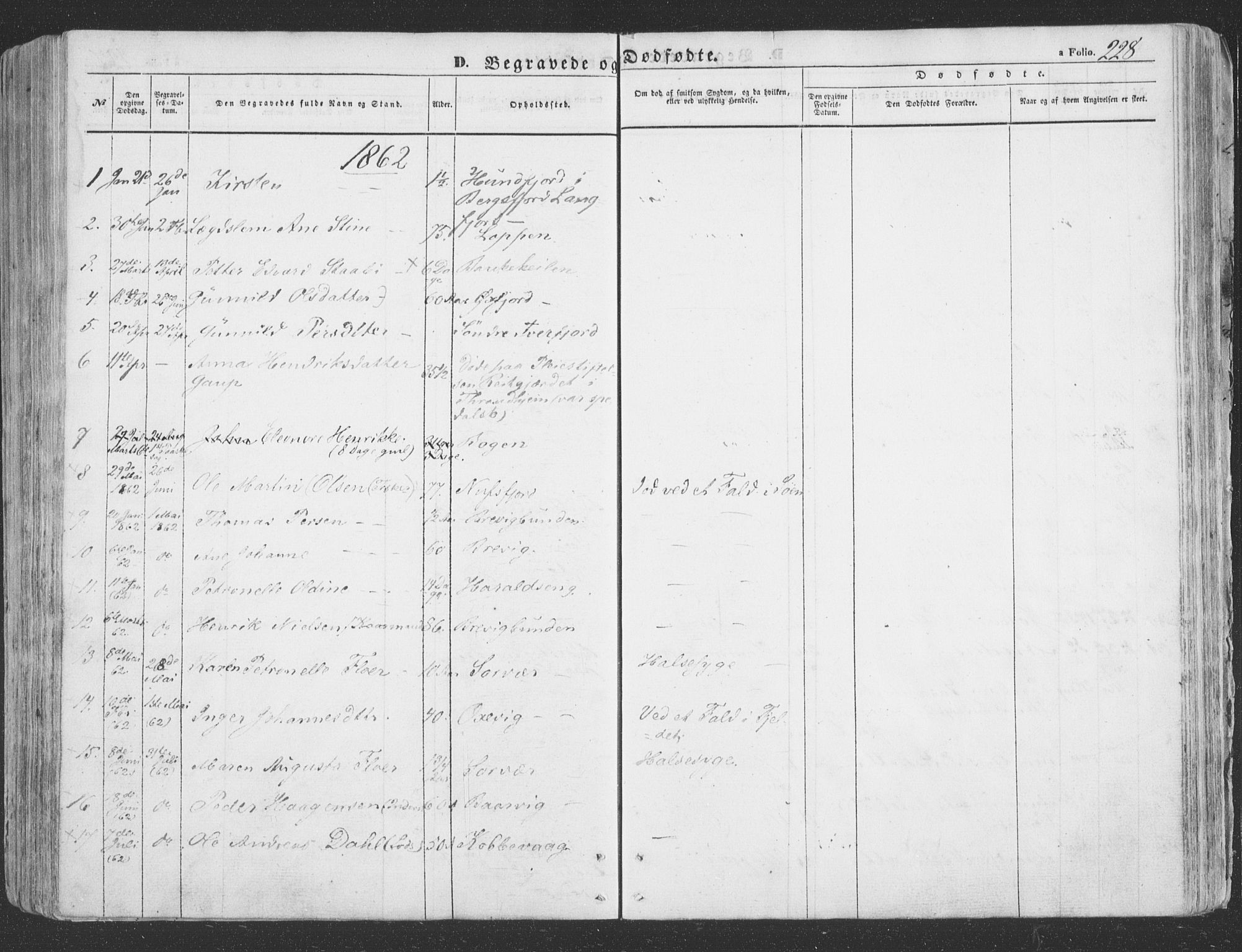 Loppa sokneprestkontor, SATØ/S-1339/H/Ha/L0004kirke: Parish register (official) no. 4, 1849-1868, p. 228