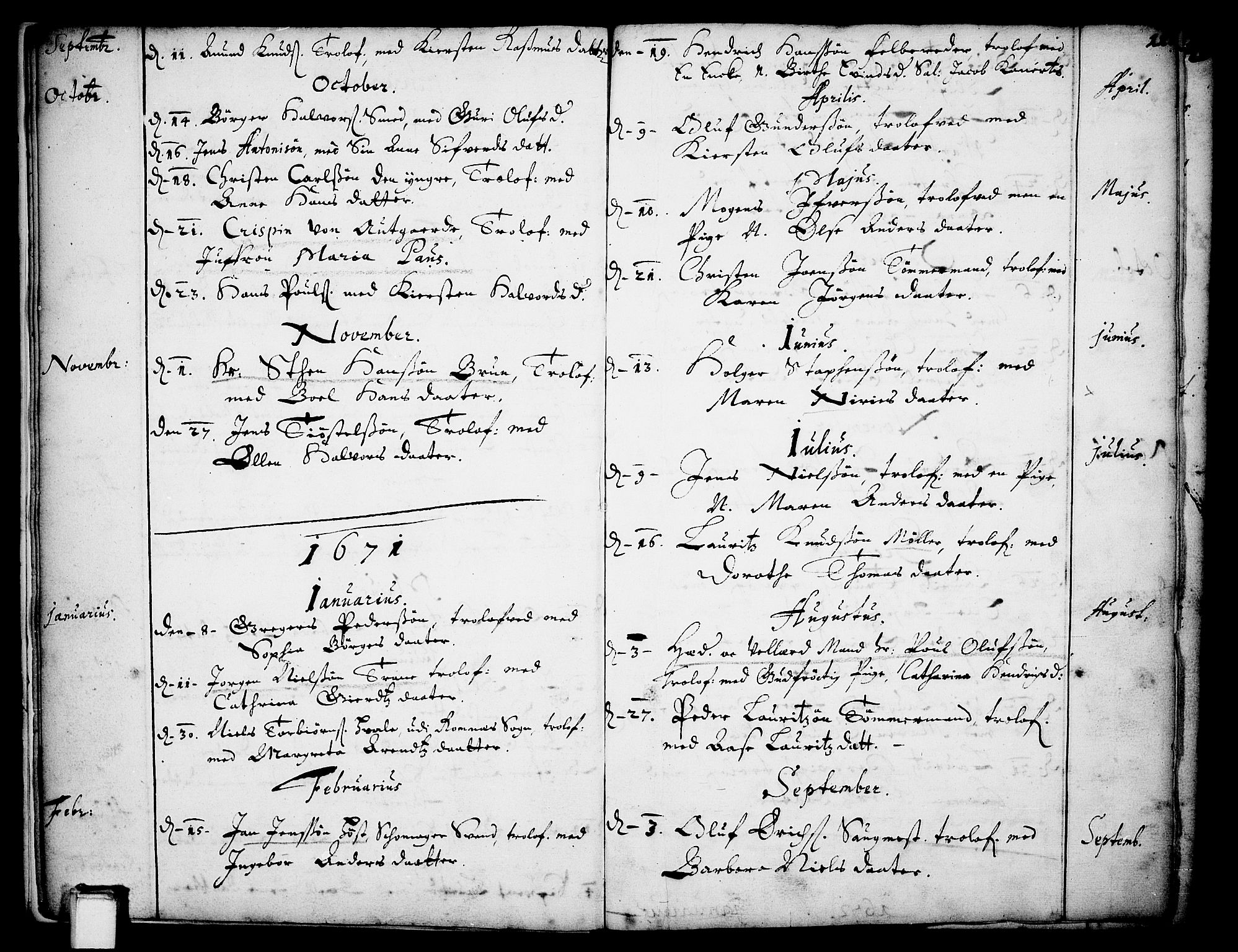 Skien kirkebøker, SAKO/A-302/F/Fa/L0001: Parish register (official) no. 1, 1659-1679, p. 11