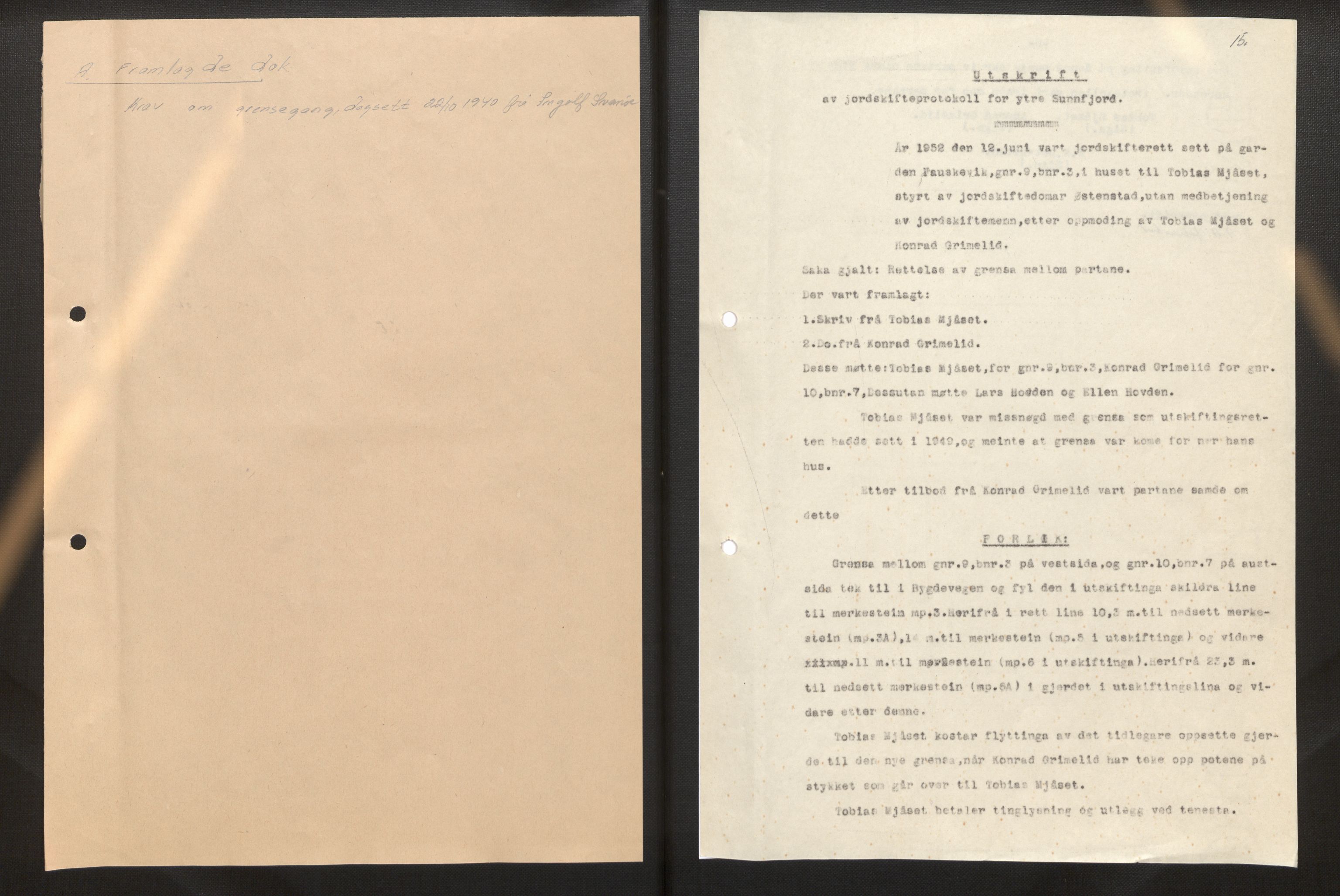 Sogn og Fjordane jordskiftedøme - III Sunnfjord jordskiftedistrikt, AV/SAB-A-6201/B/Bb/L0002: Askvoll gnr. 7-11, 1939-1952, p. 121