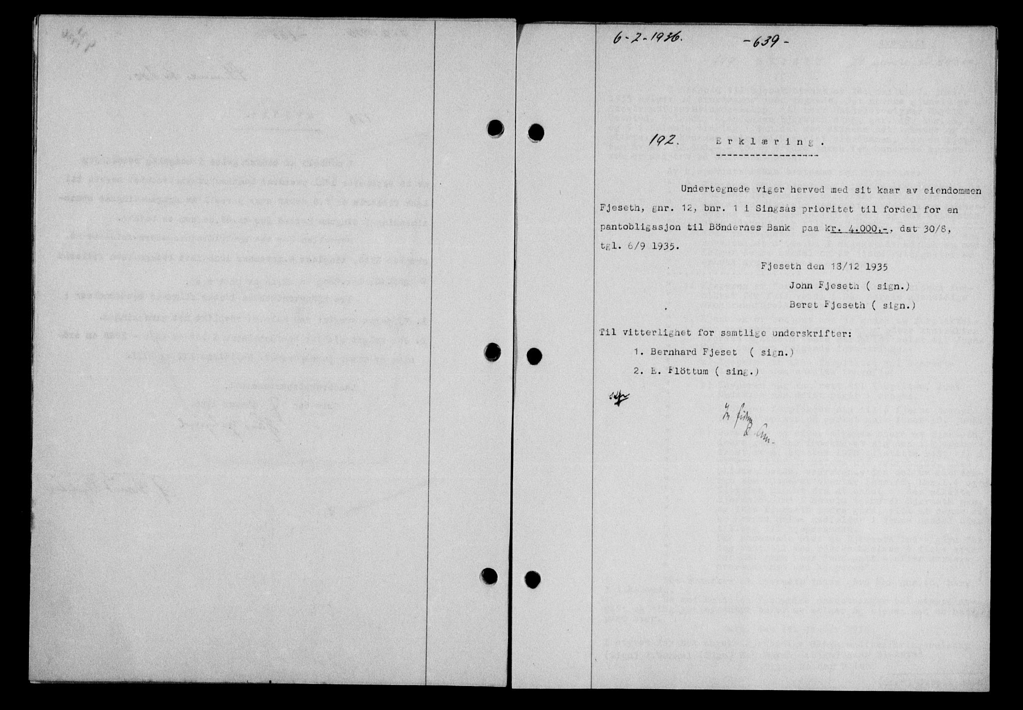 Gauldal sorenskriveri, SAT/A-0014/1/2/2C/L0045: Mortgage book no. 47-49, 1935-1936, Deed date: 06.02.1936