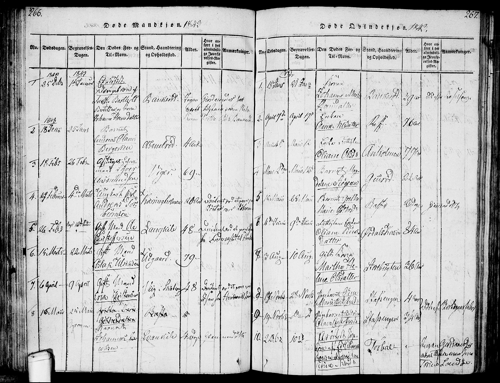 Hvaler prestekontor Kirkebøker, SAO/A-2001/F/Fa/L0005: Parish register (official) no. I 5, 1816-1845, p. 266-267