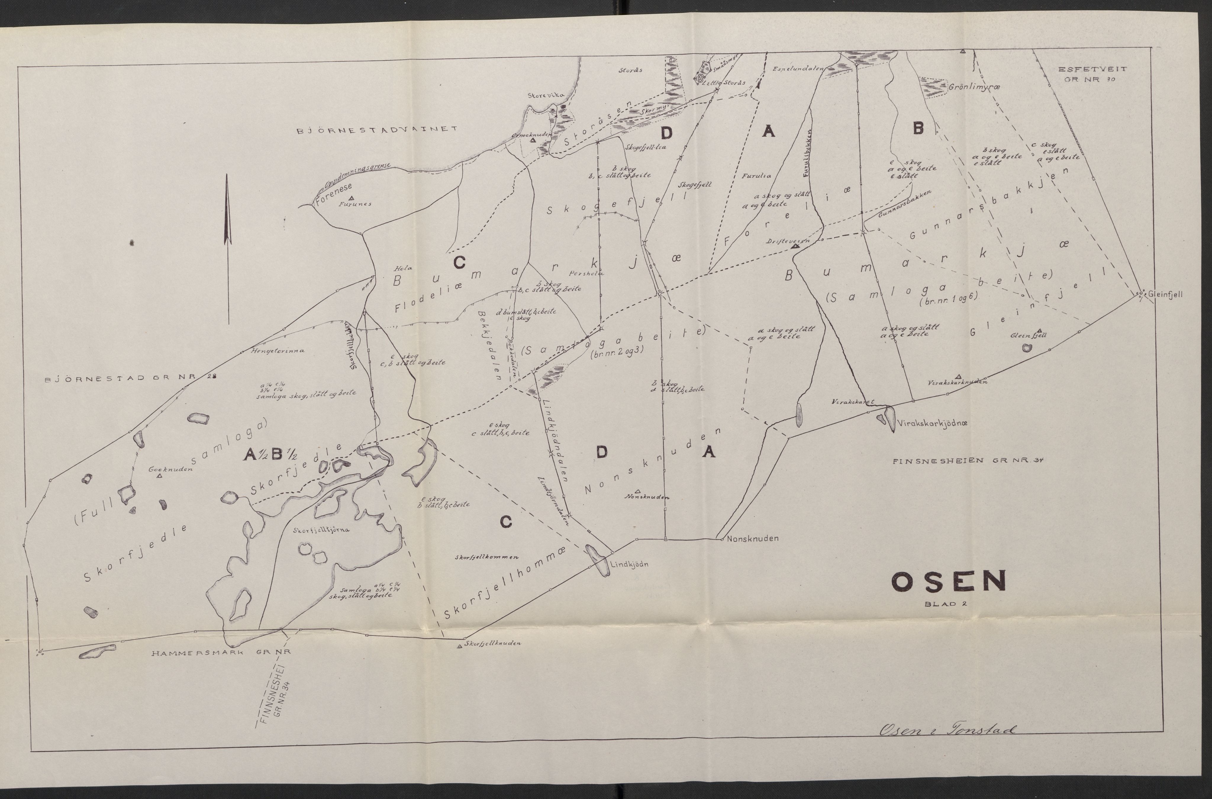 Instituttet for sammenlignende kulturforskning, AV/RA-PA-0424/H/L0169: Eske D159: Manuskripter (1.trykk) distriktsgransking, 1922-1990, p. 606