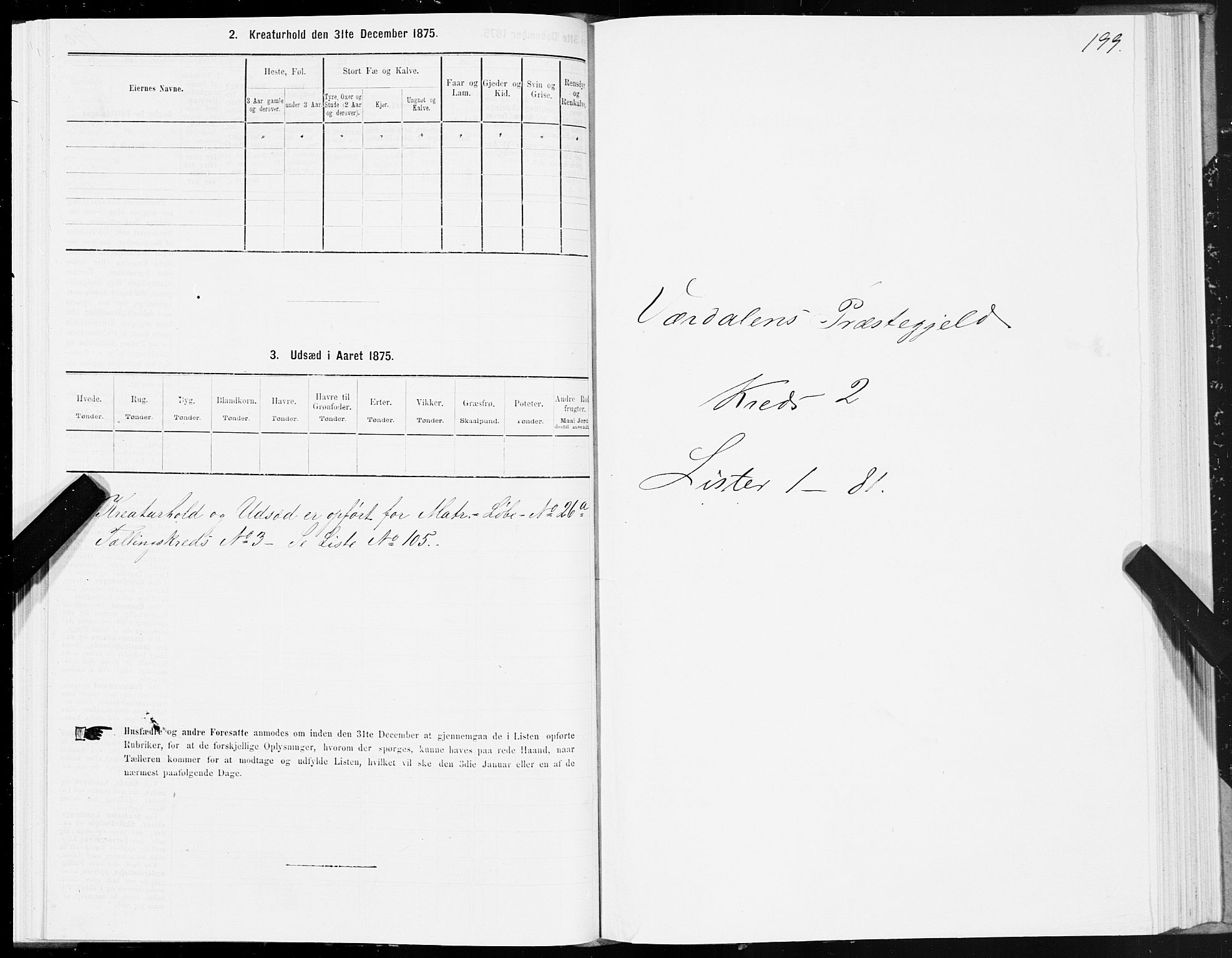SAT, 1875 census for 1721P Verdal, 1875, p. 1199
