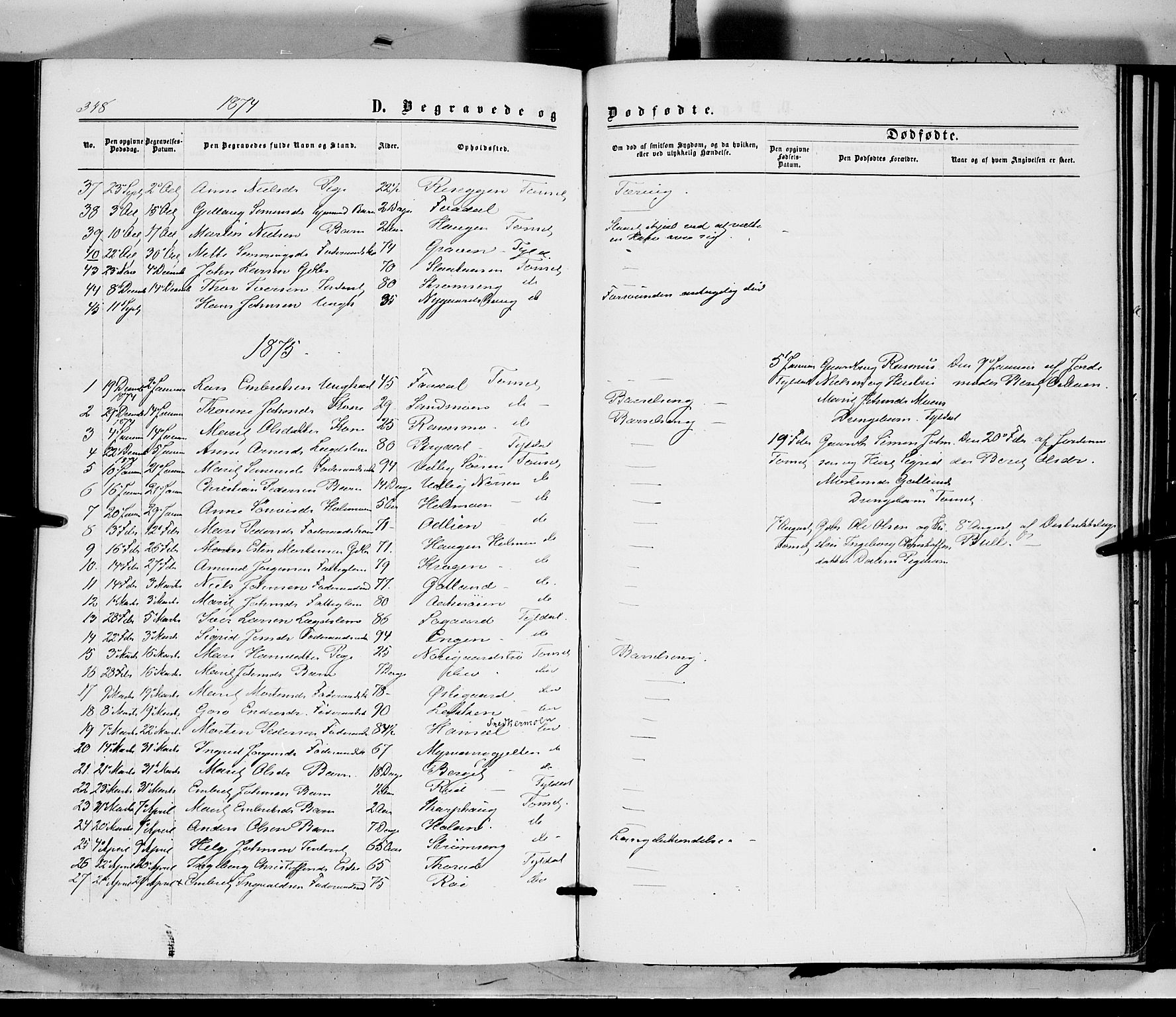 Tynset prestekontor, SAH/PREST-058/H/Ha/Haa/L0021: Parish register (official) no. 21, 1863-1879, p. 348