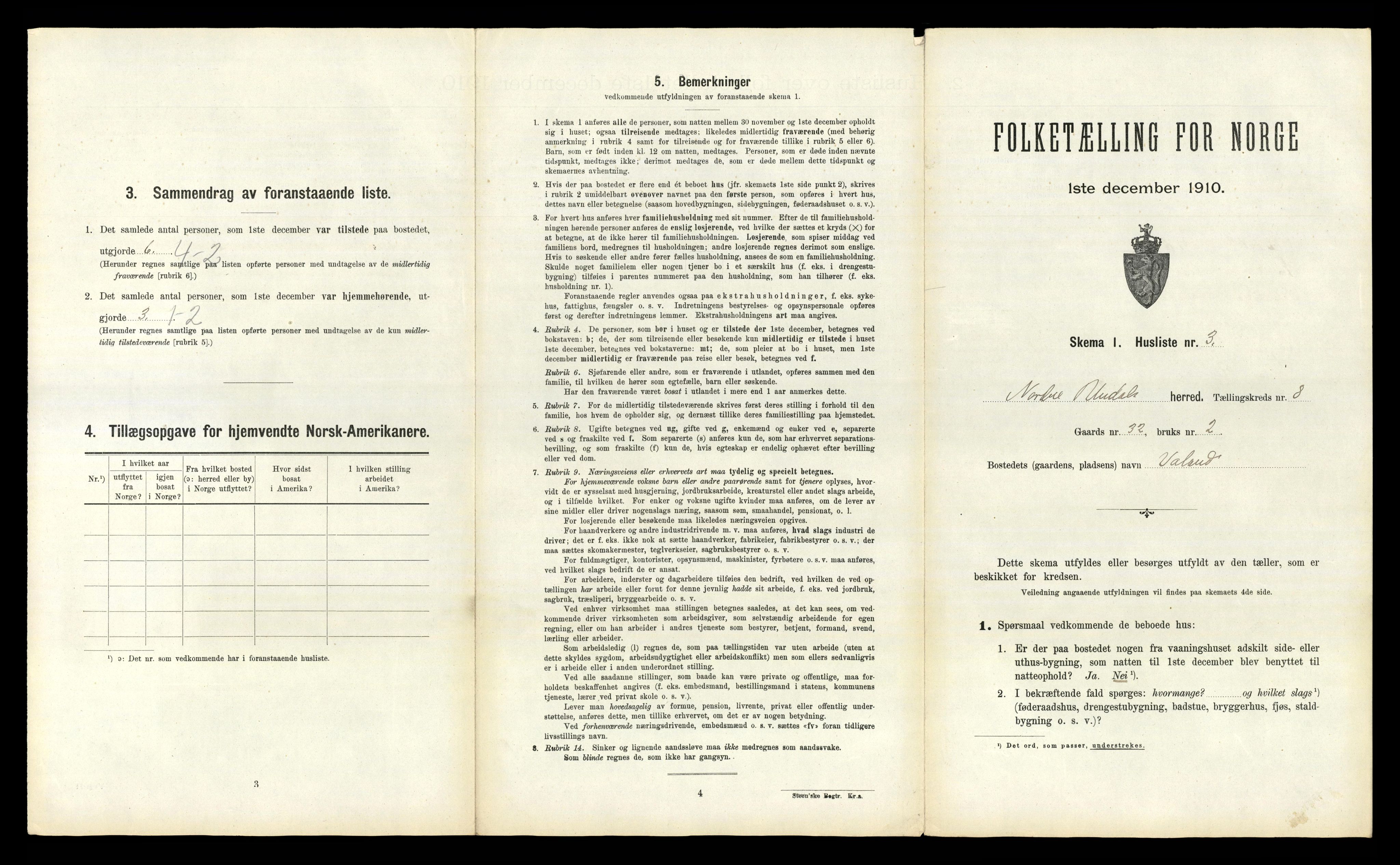 RA, 1910 census for Nord-Audnedal, 1910, p. 710