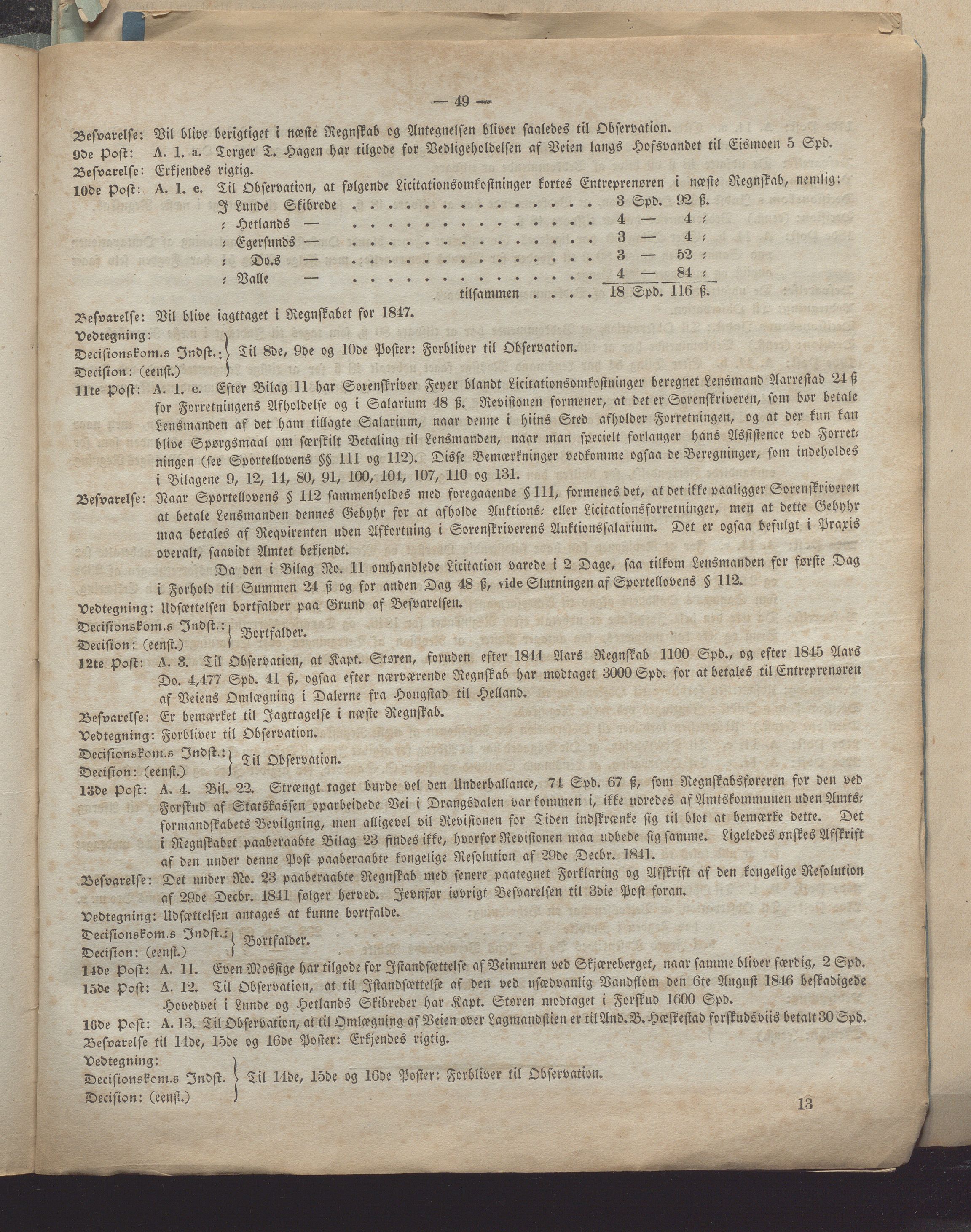 Rogaland fylkeskommune - Fylkesrådmannen , IKAR/A-900/A, 1838-1848, p. 370