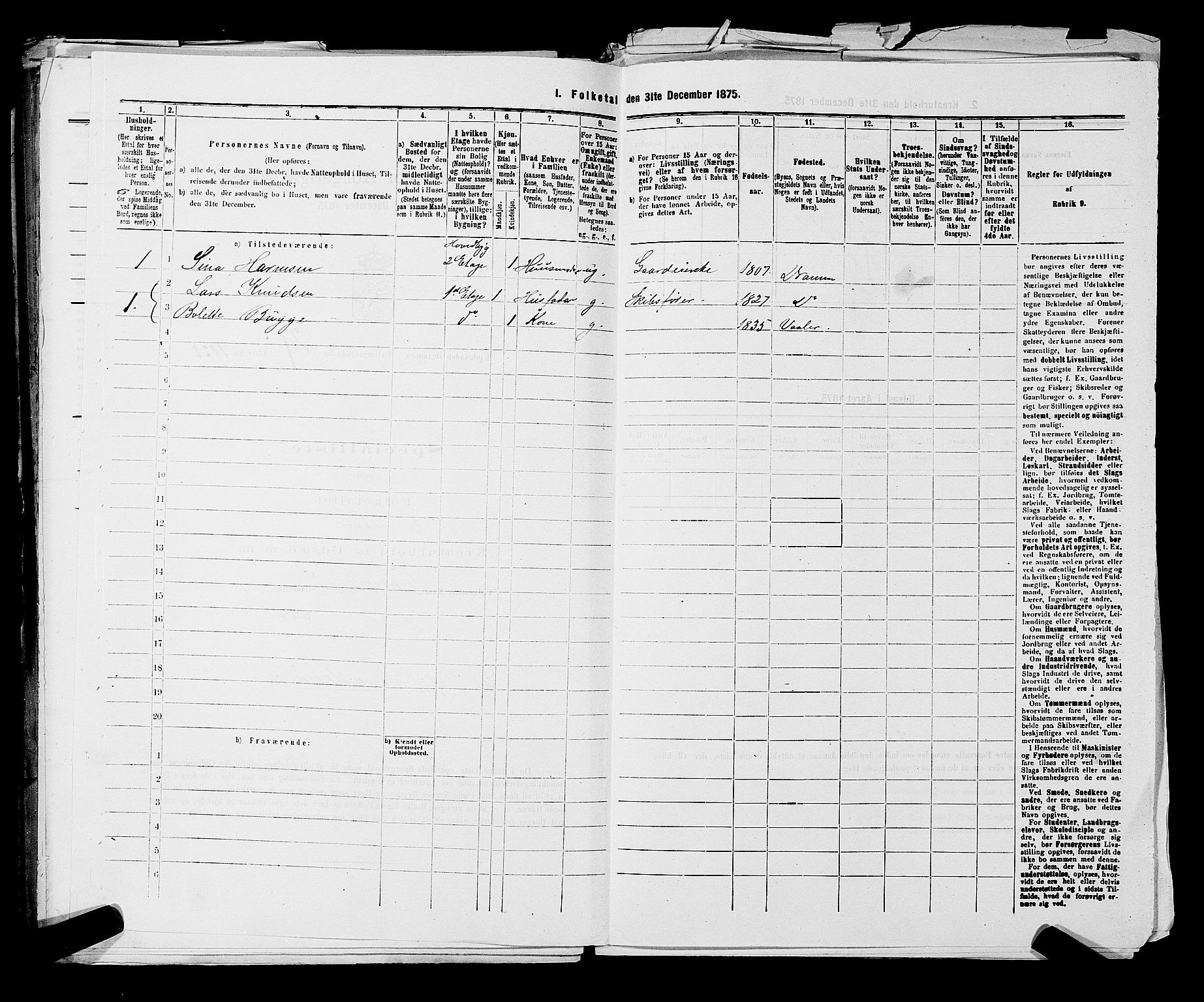 SAKO, 1875 census for 0602 Drammen, 1875, p. 2760